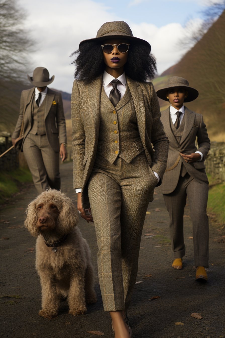 Women tweed suit