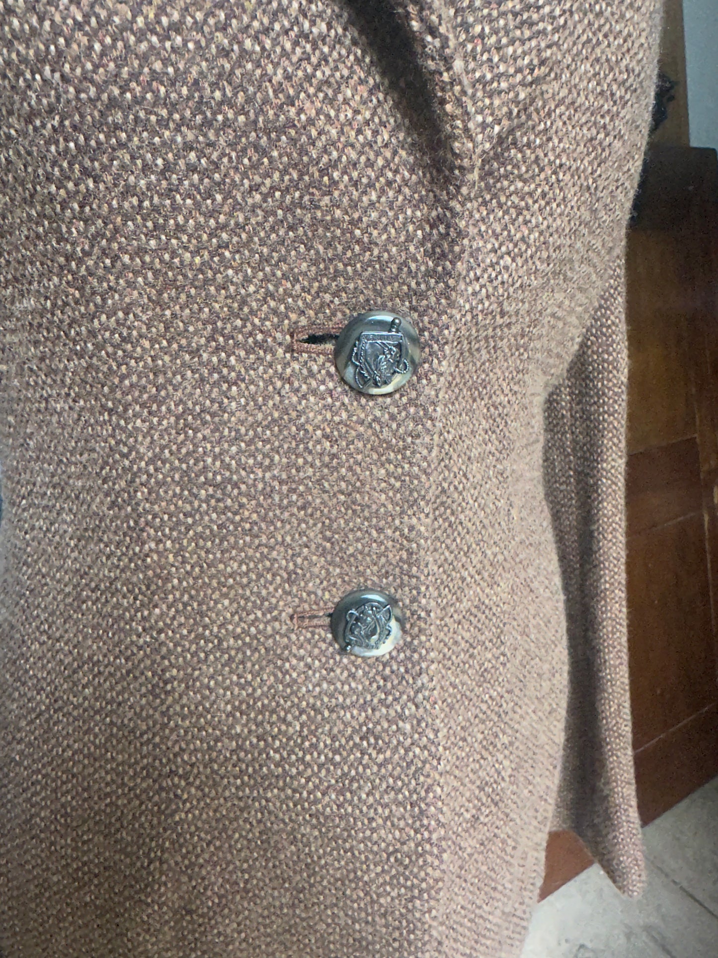 Women’s Ralph Lauren Brown Tweed Jacket Size UK 8