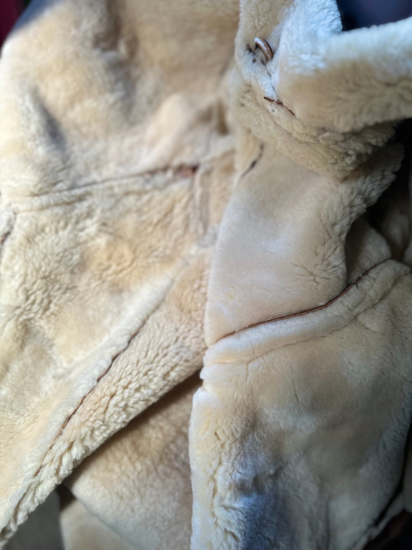 Ladies Leather sheep skin coat sheepskin