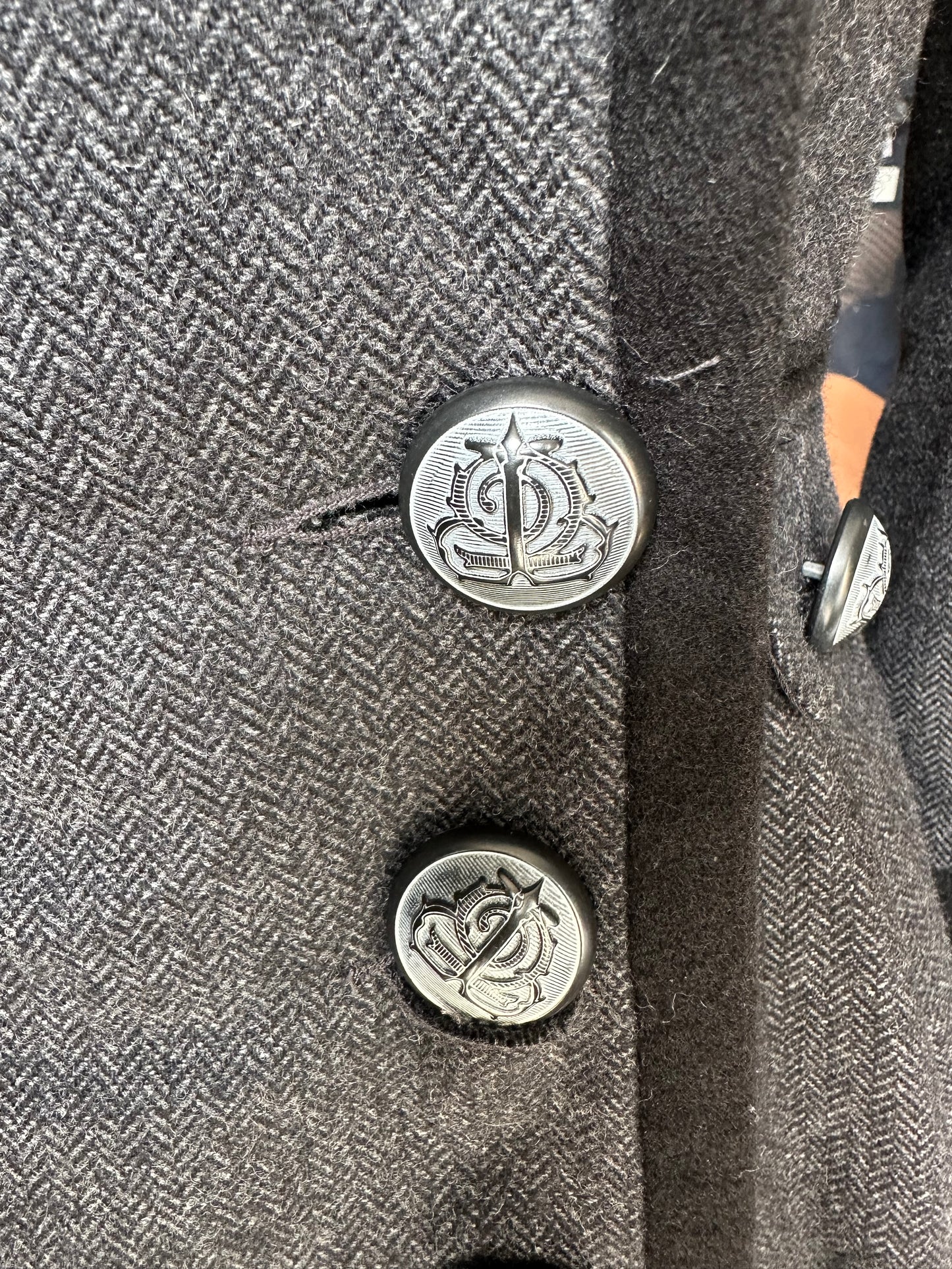 New look Corset Tweed Long Coat UK Size 8