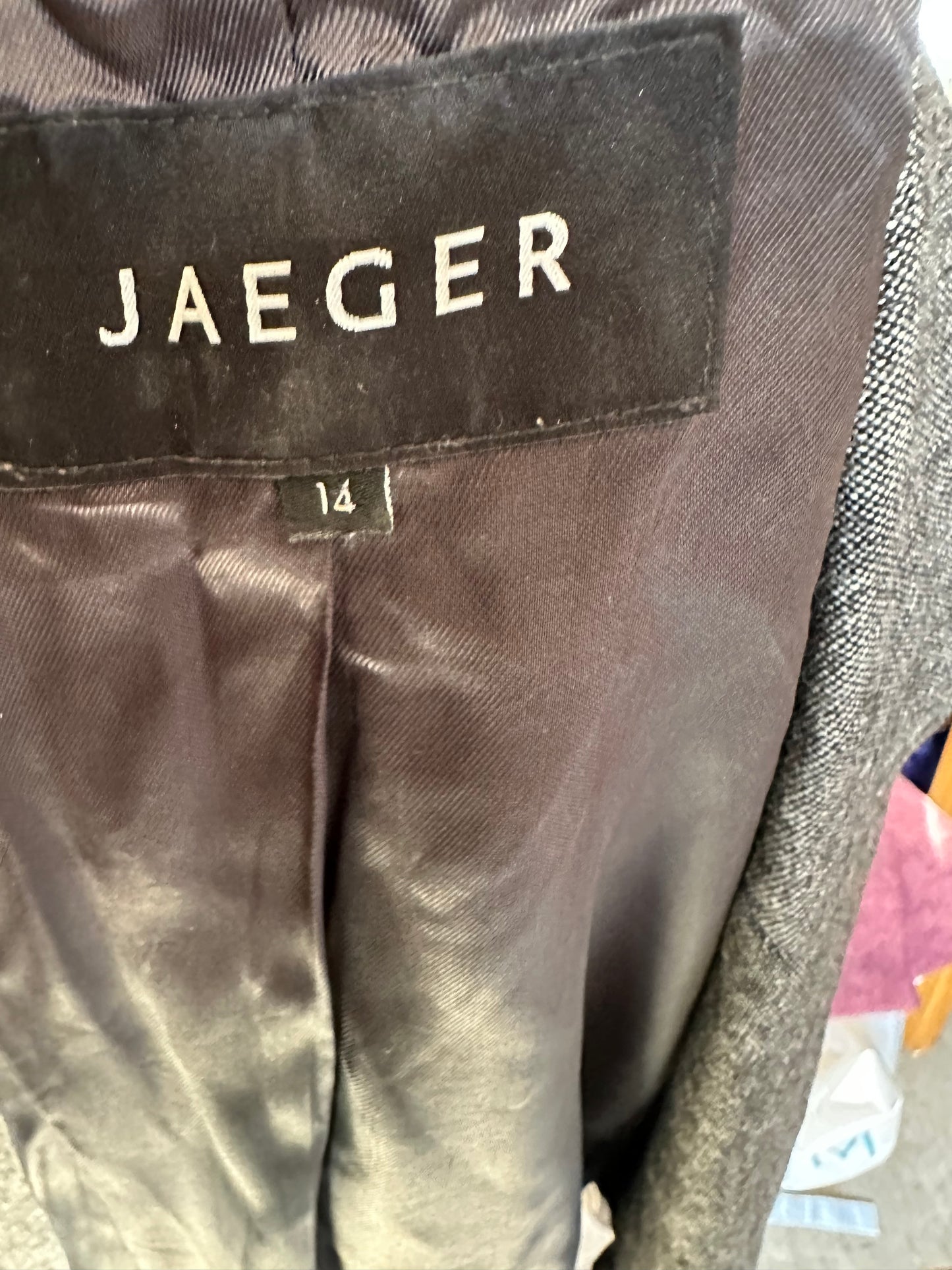 Jaeger Grey Jacket Size 14