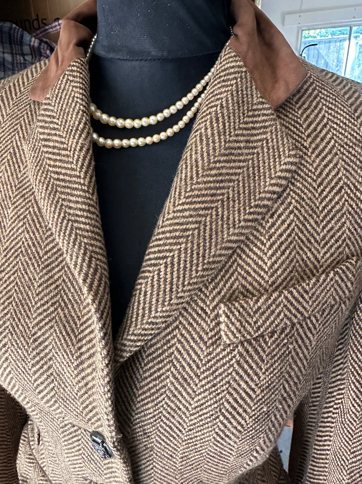 Women Ralph Lauren Fitted Tweed Jacket UK Size 8