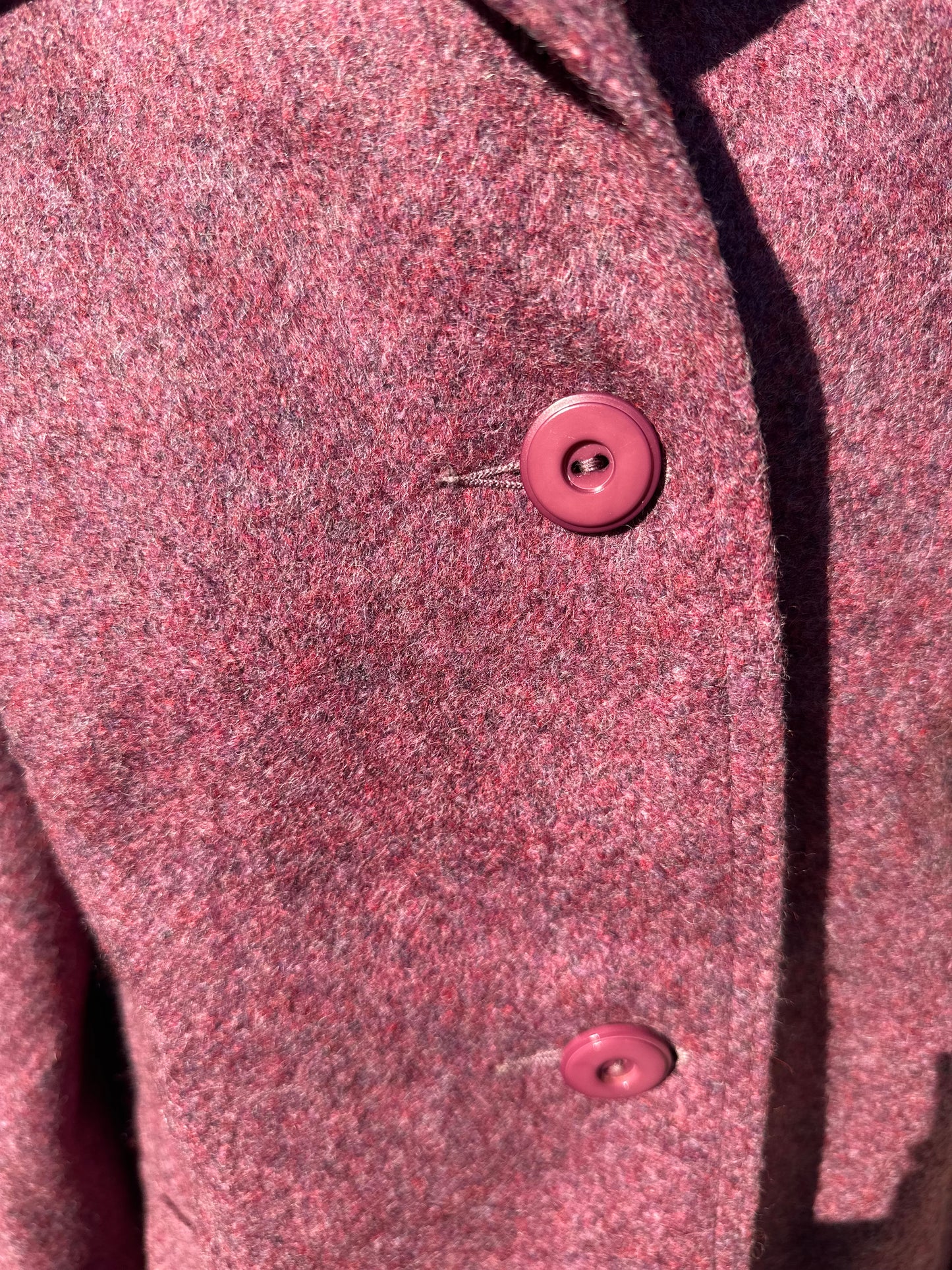 Vintage coat 100% wool UK size 10