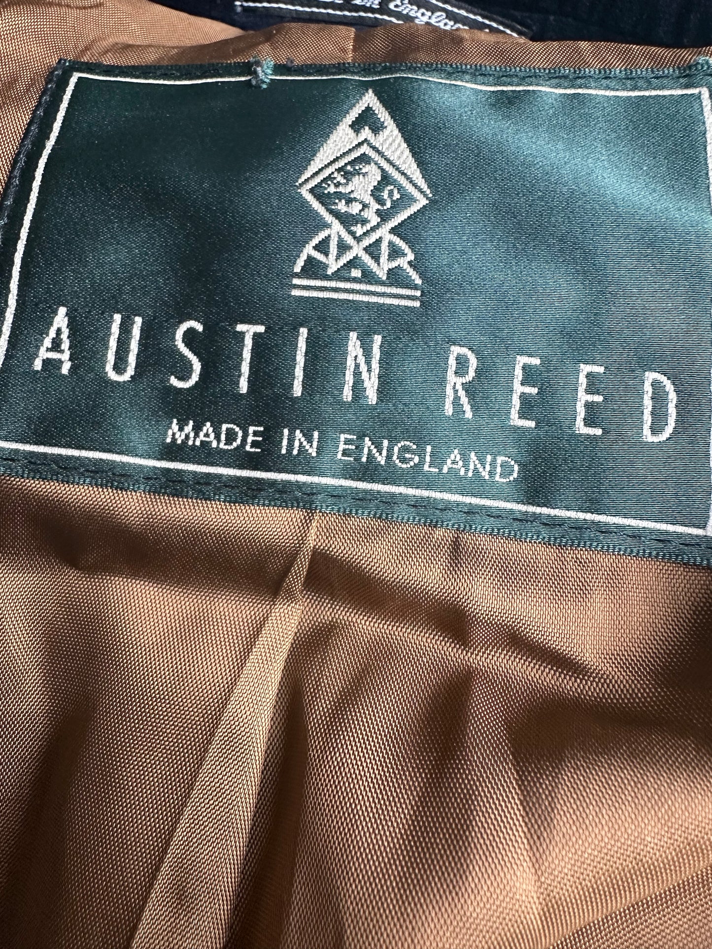 Women’s Austin Reed camel Tweed Check Jacket UK Size 12