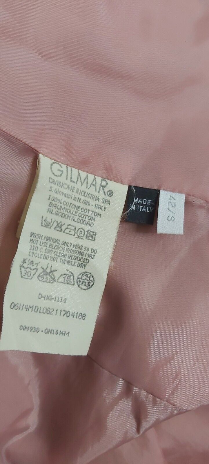 Womens Ice Iceberg floral pink Jacket 100% Cotton Size Small