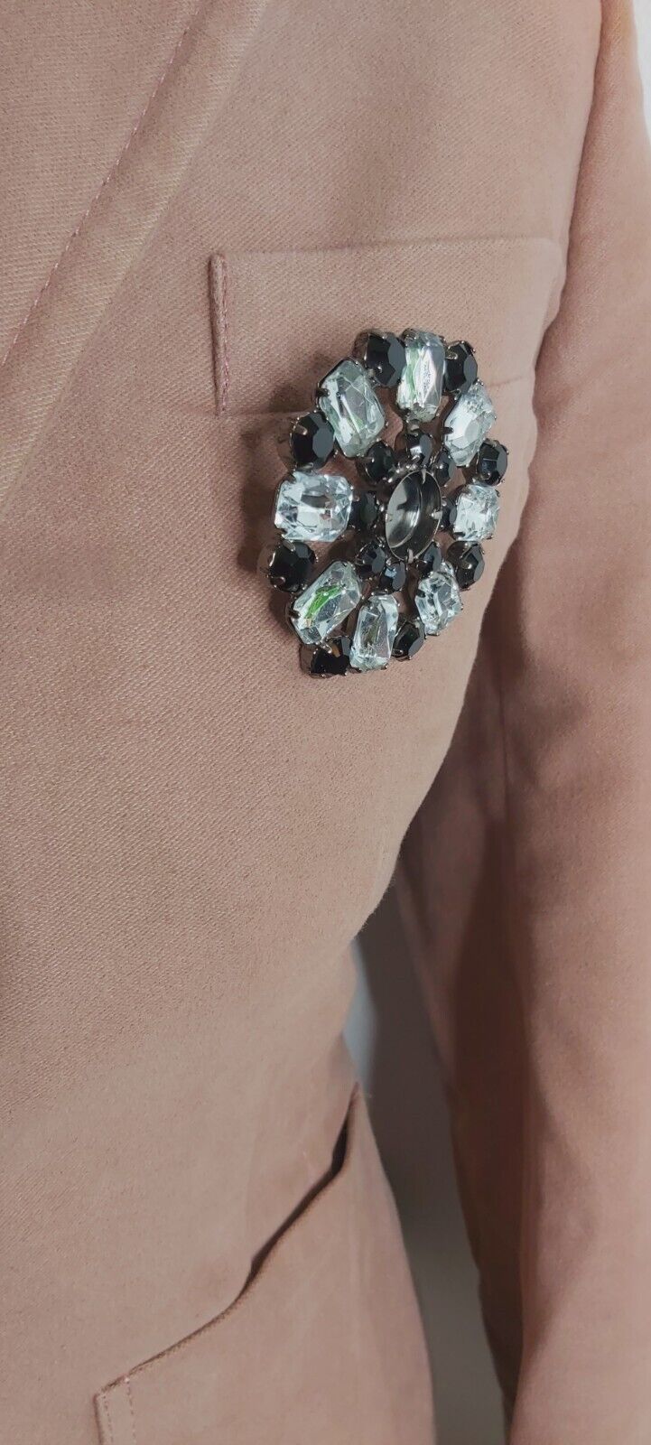 Womens Ice Iceberg floral pink Jacket 100% Cotton Size Small