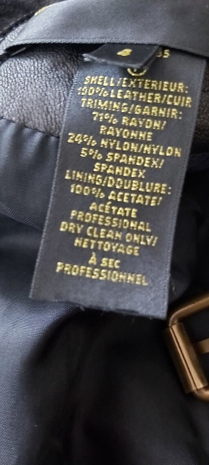 NEW TAGS Ladies Catherine Malandrino 100% Leather Biker Jacket US, UK 8