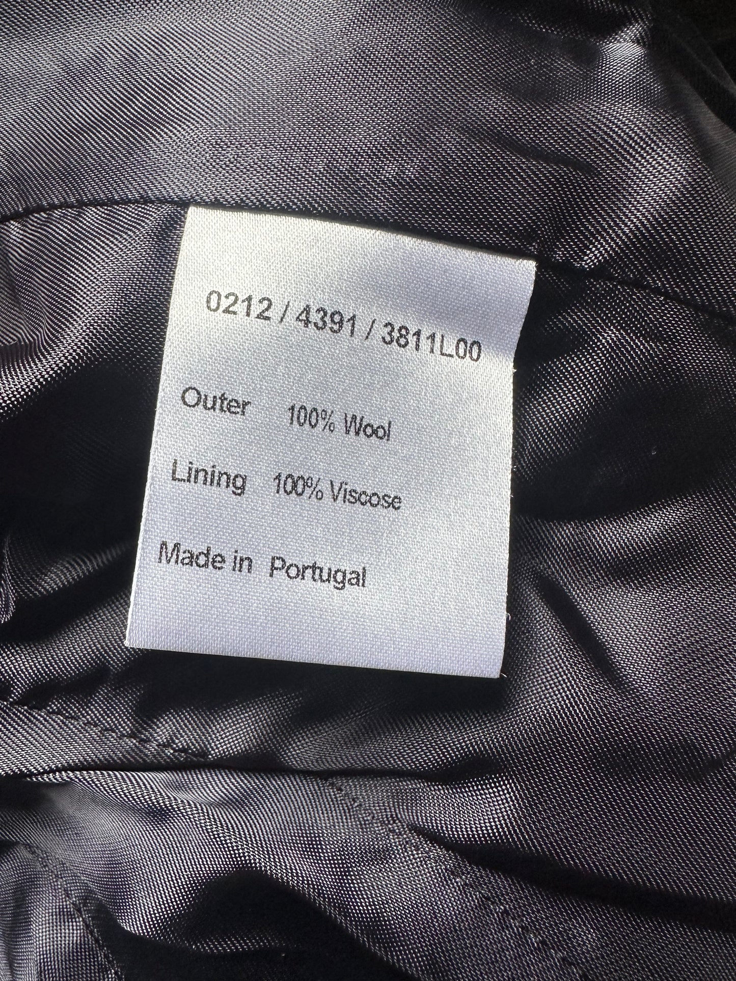 Ladies Hobbs fitted jacket 100% wool Tweed Navy Jacket