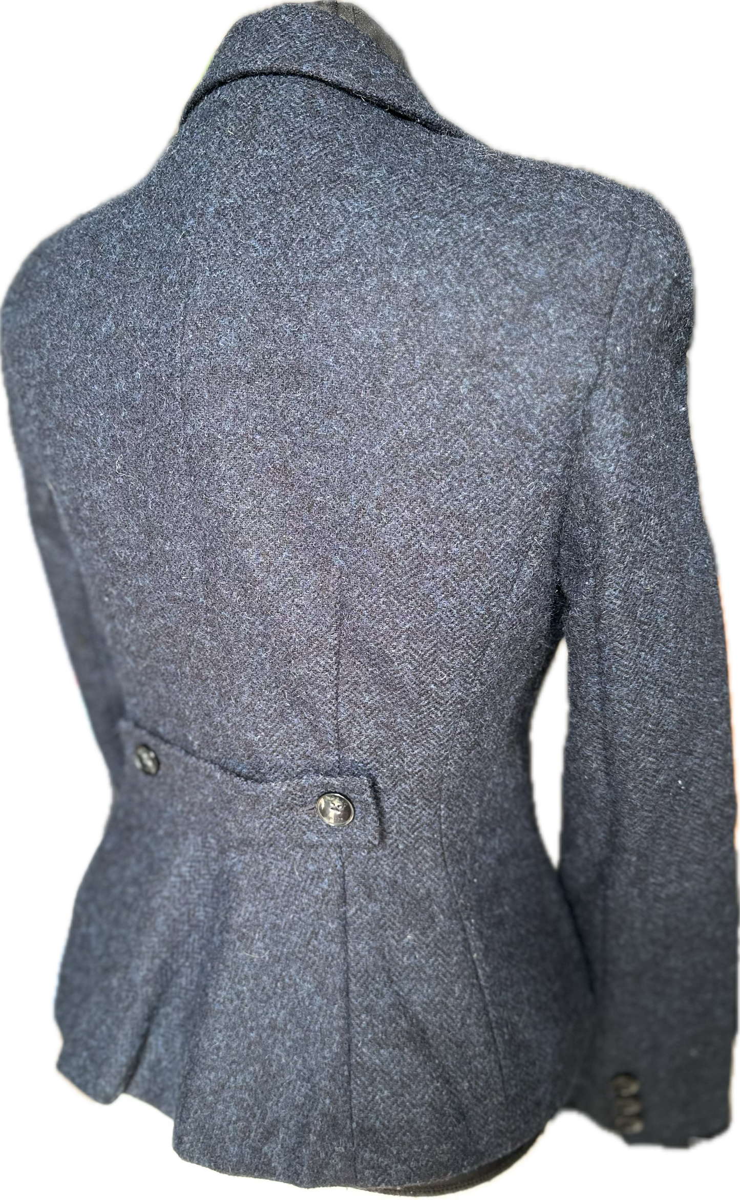 Hobbs Navy Tweed fitted Jacket UK Size 10