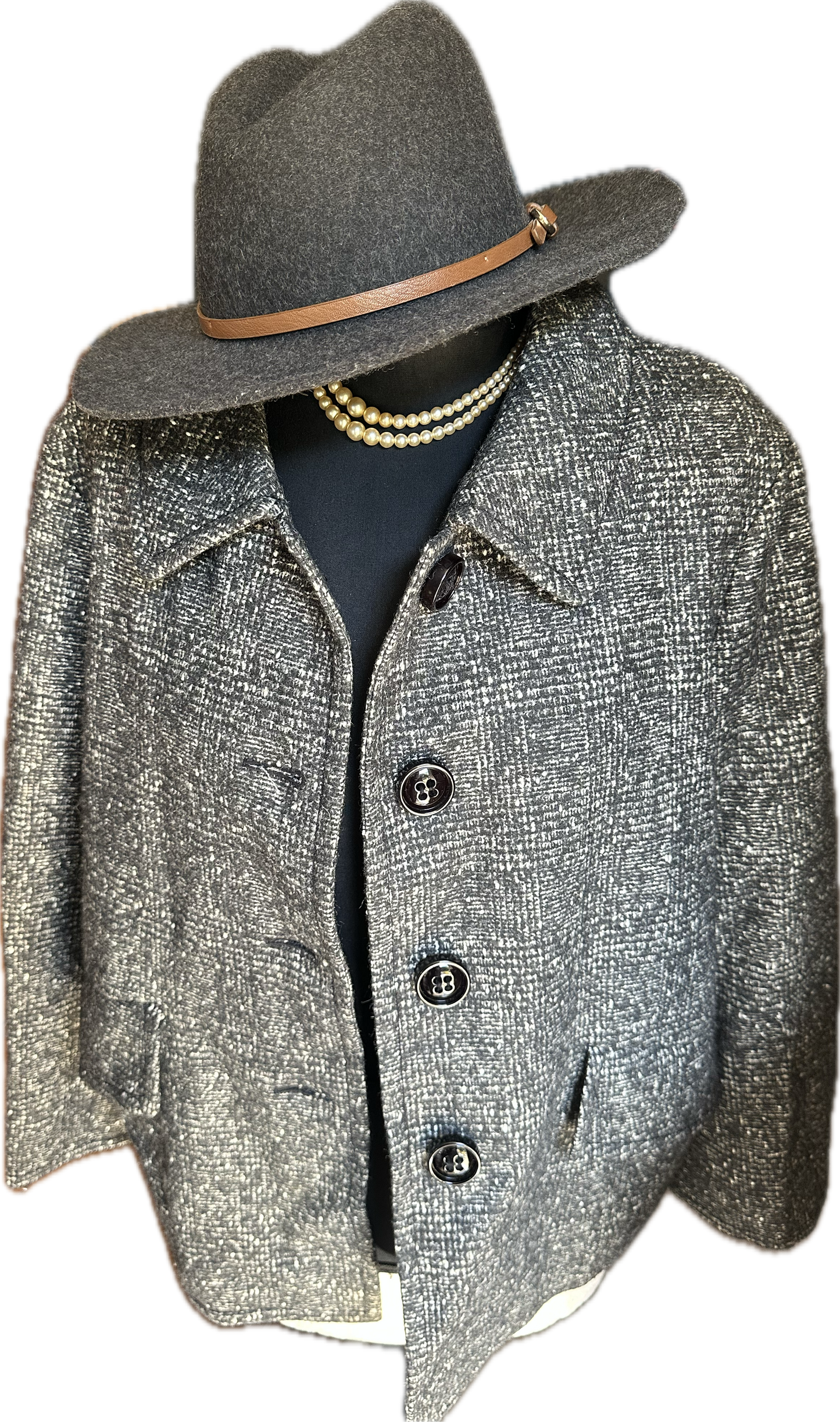 Women Moschino Black Grey Coat UK 10