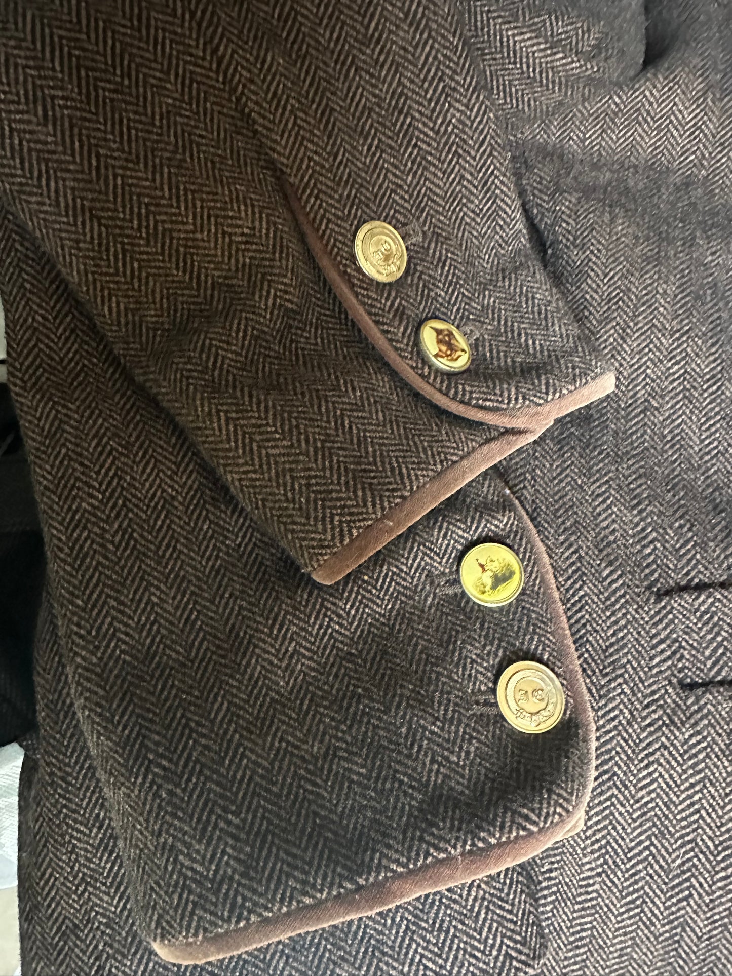 Women Joules fitted Brown tweed Jacket UK 10