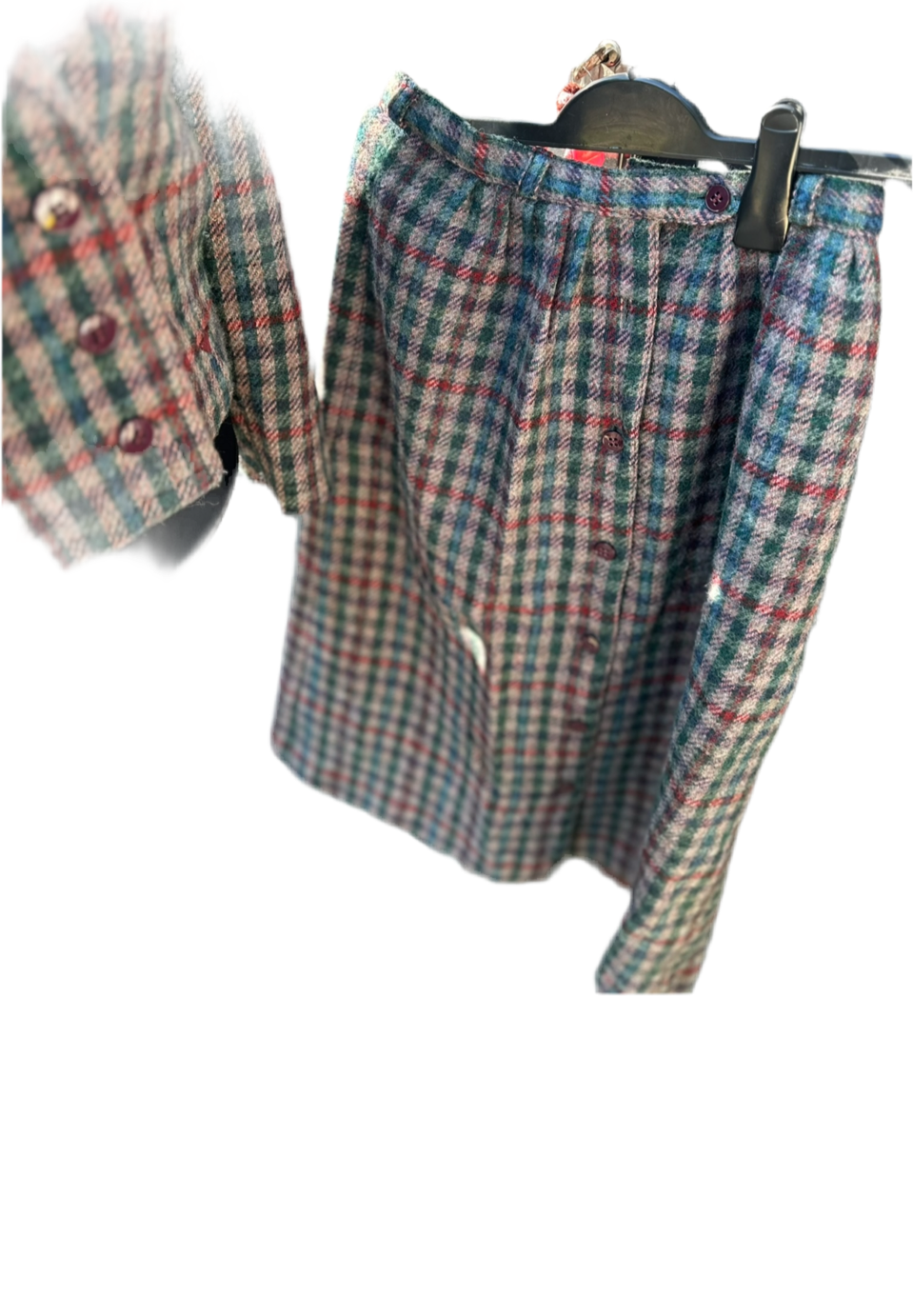 Paul castello Tweed Jacket Skirt set UK Size 6/8