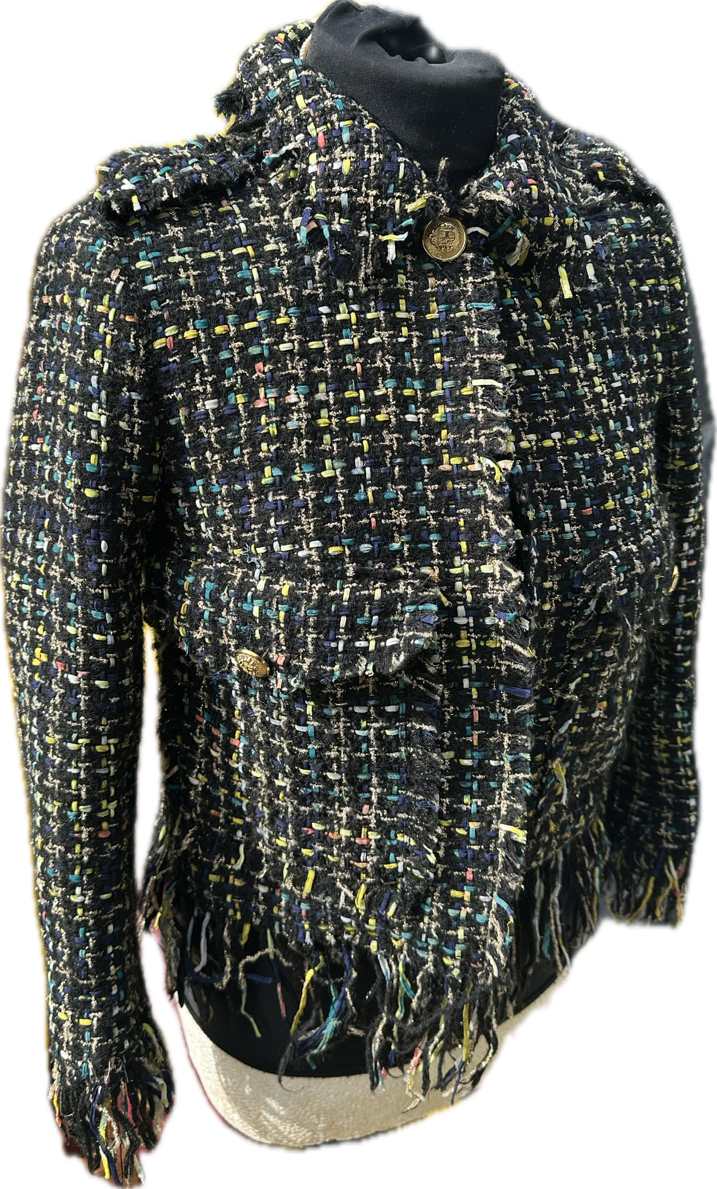 Zara Tweed Boucle Jacket UK S