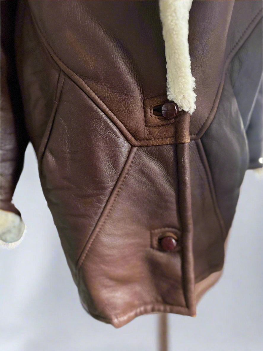 Ladies Leather sheep skin coat sheepskin