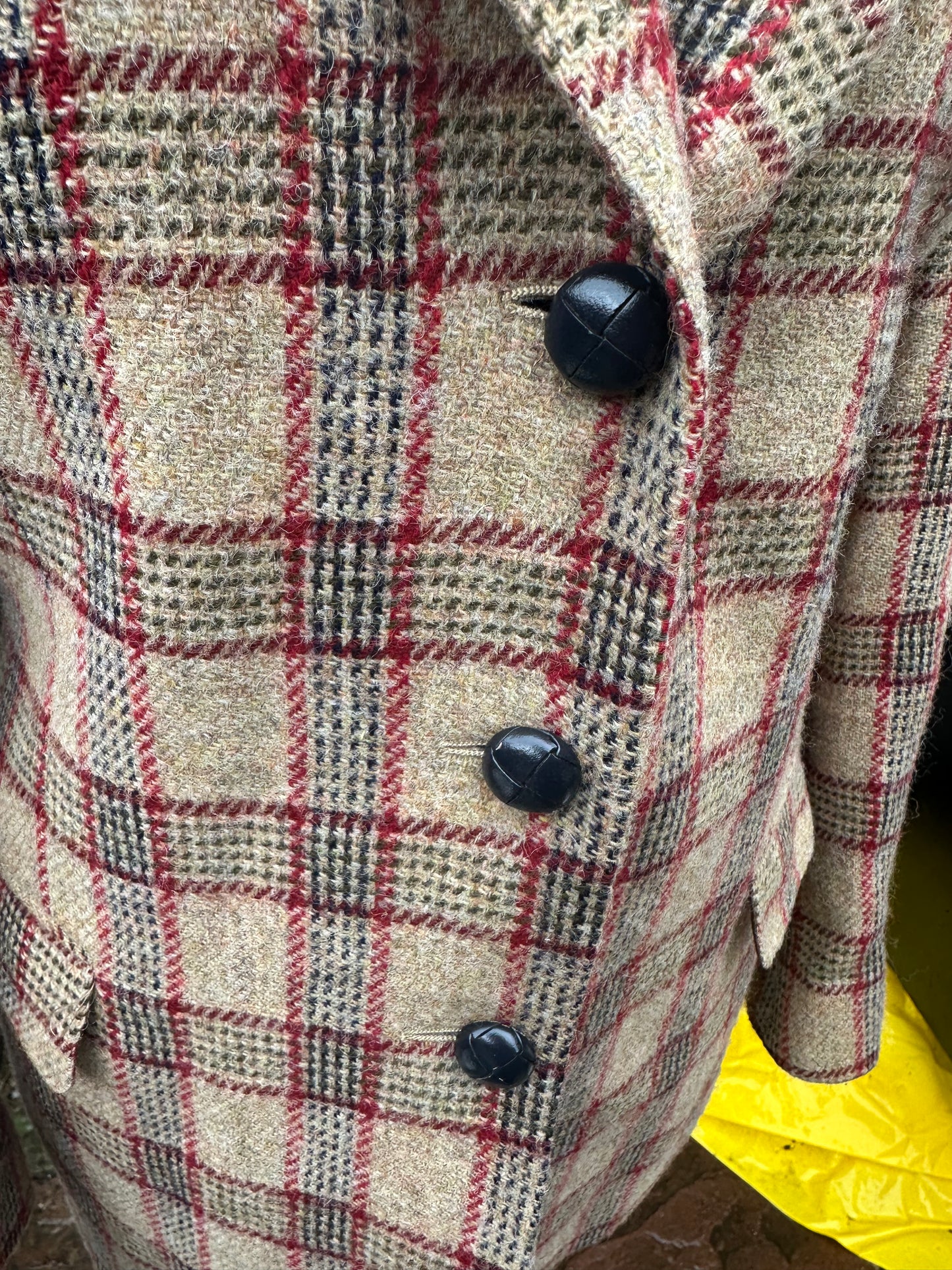 Women’s Austin Reed camel Tweed Check Jacket UK Size 12