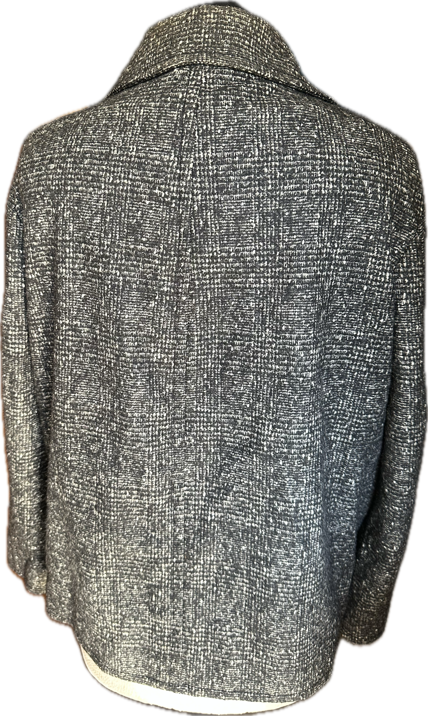 Women Moschino Black Grey Coat UK 10