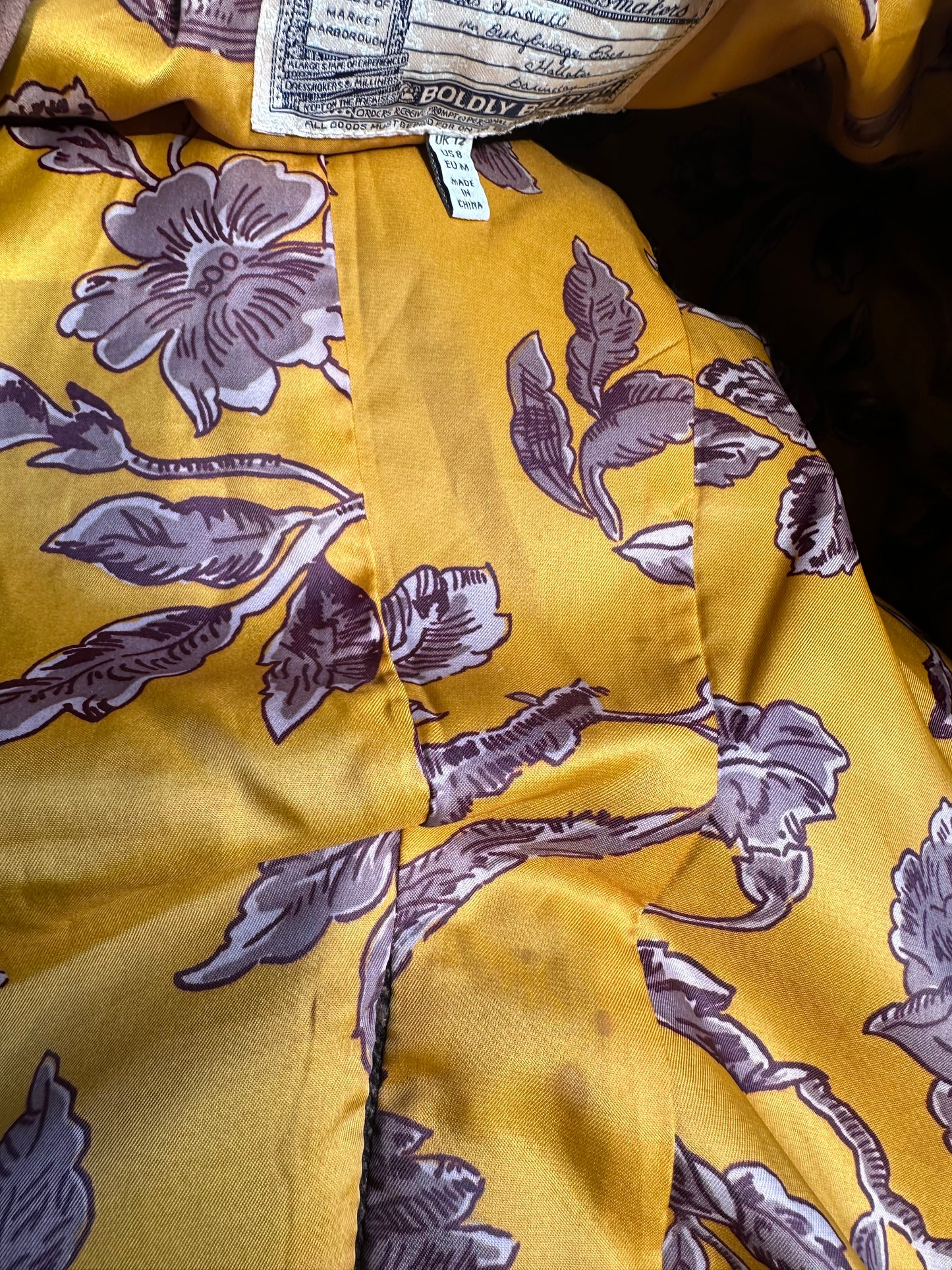 Women’s Joules Brown Wool Tweed Jacket UK Size 10