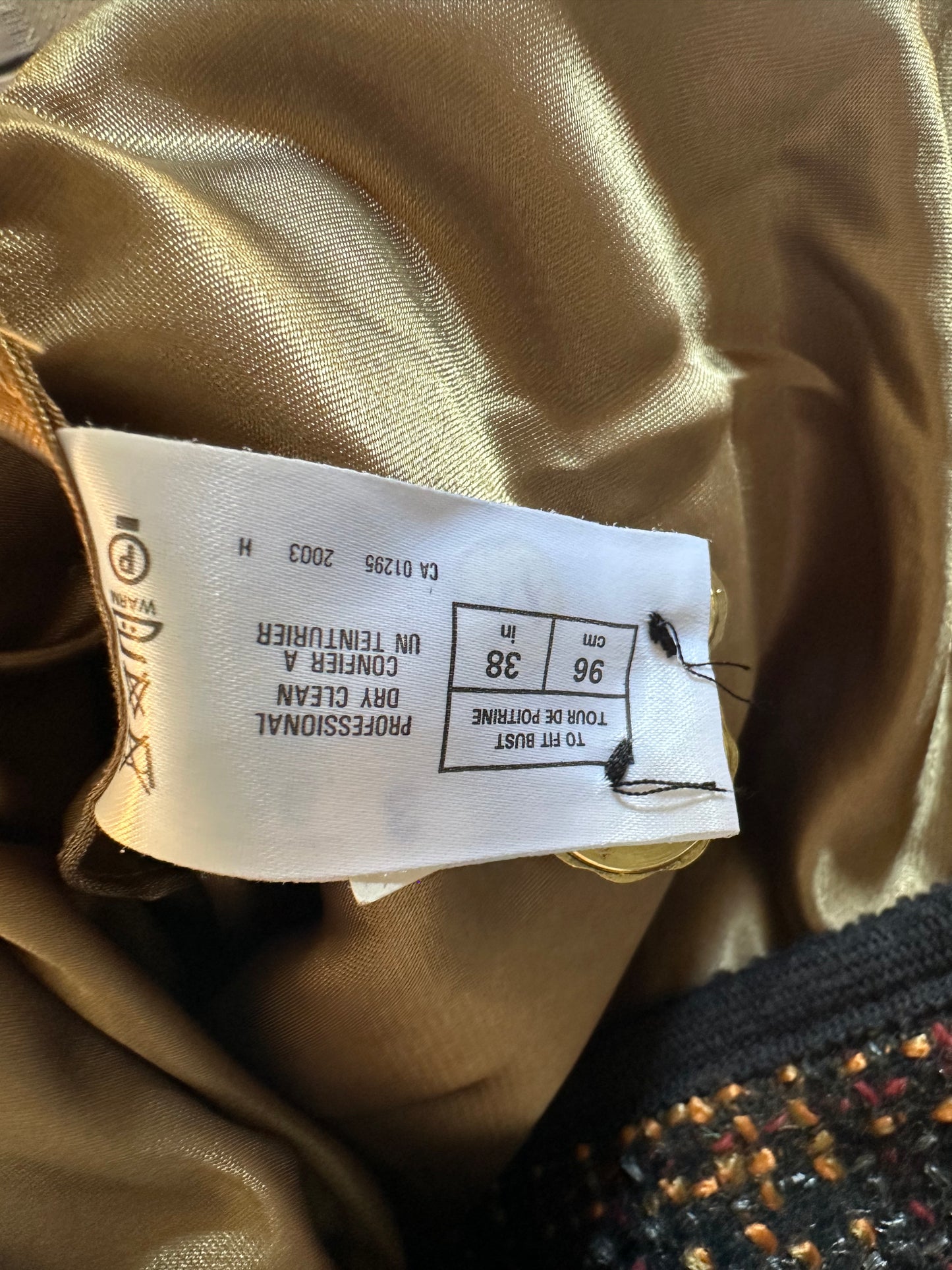 Women Vintage St Michael tweed Boucle Jacket UK12