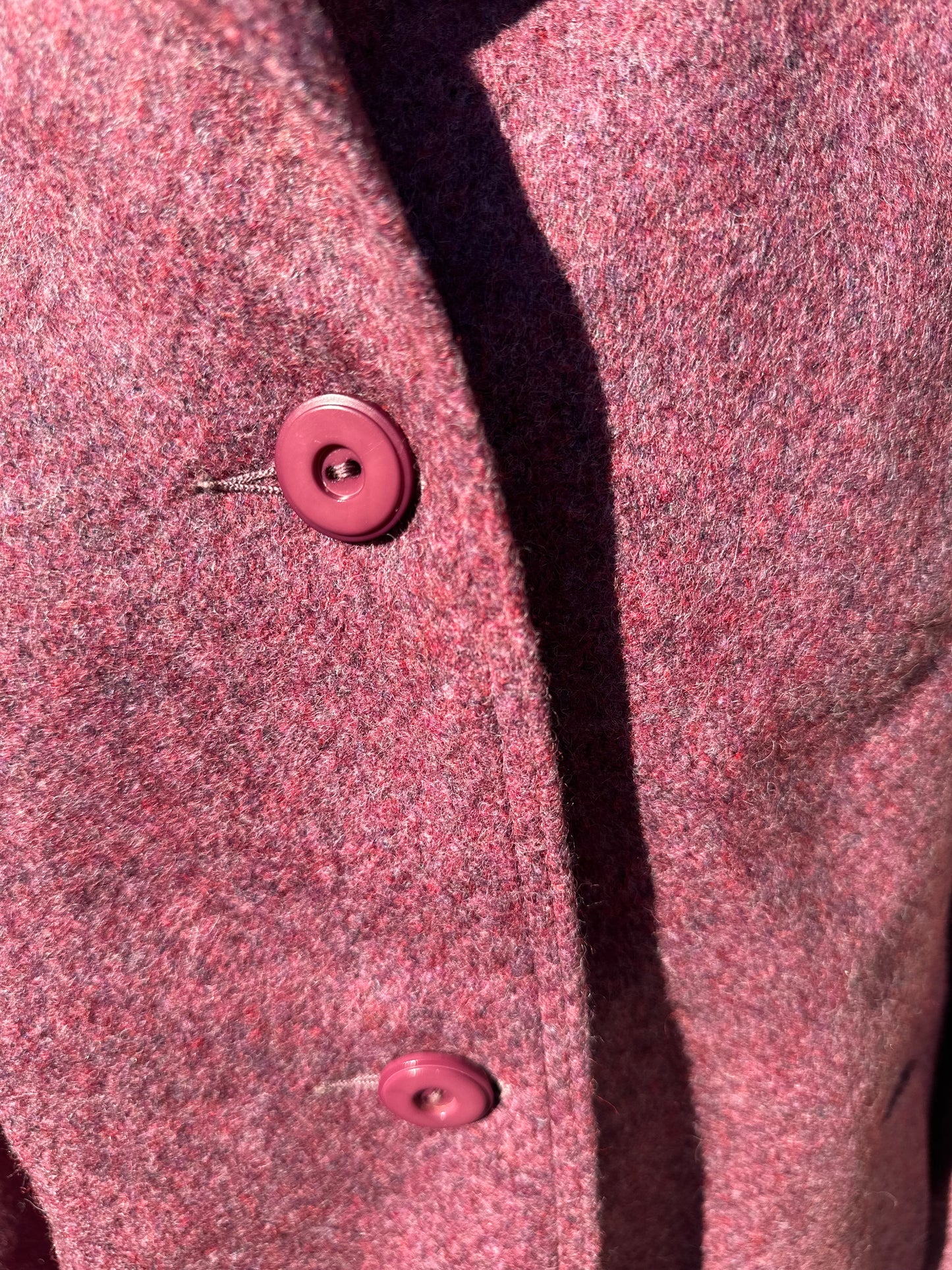 Vintage coat 100% wool UK size 10