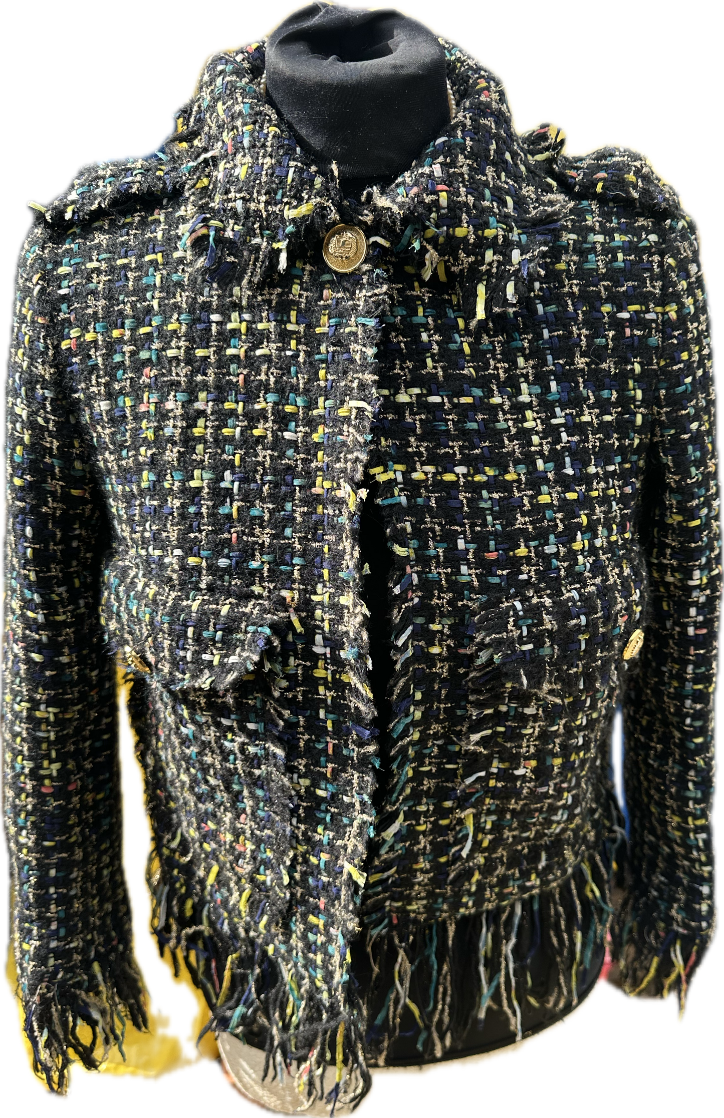 Zara Tweed Boucle Jacket UK S