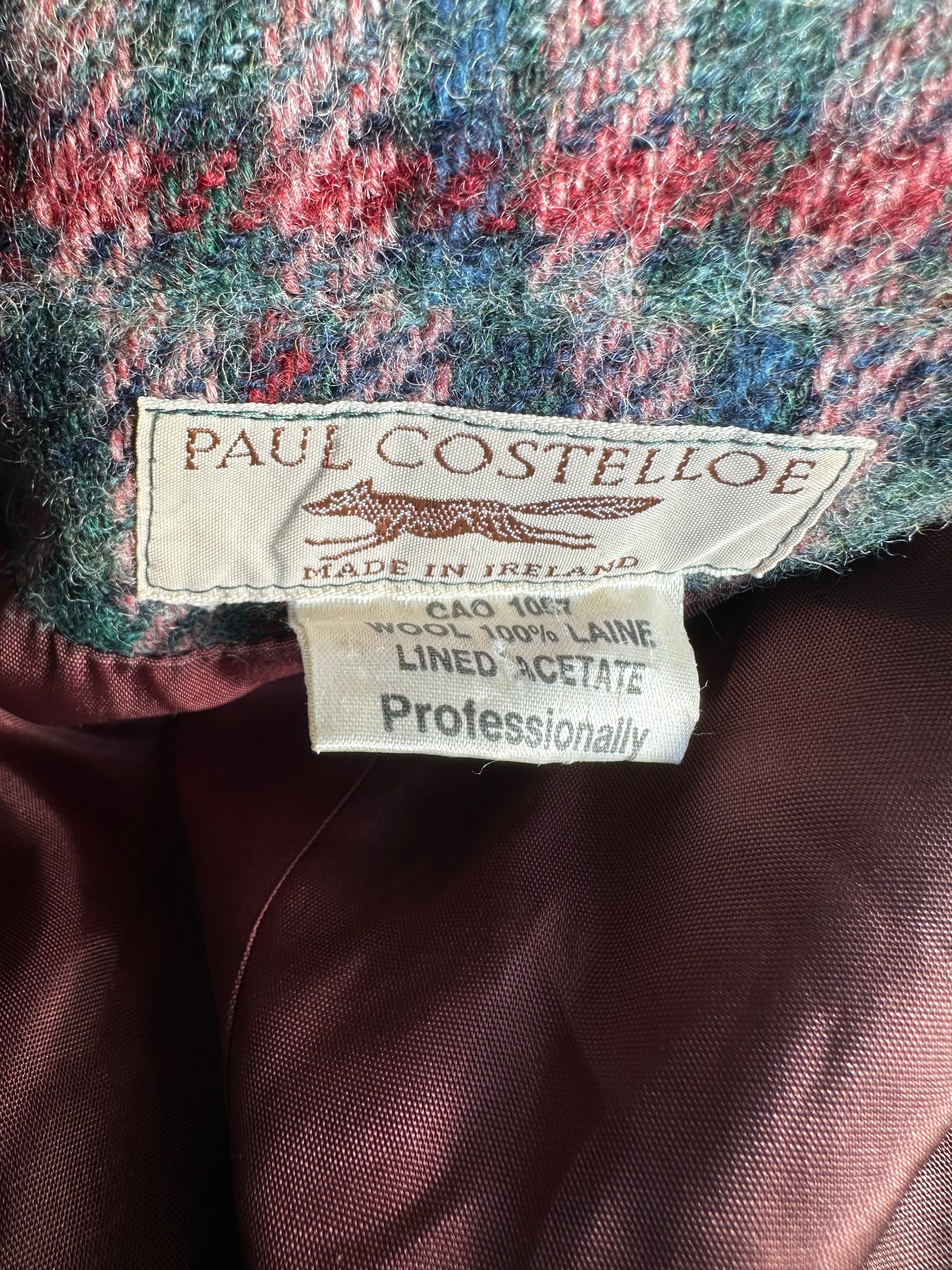 Paul castello Tweed Jacket Skirt set UK Size 6/8