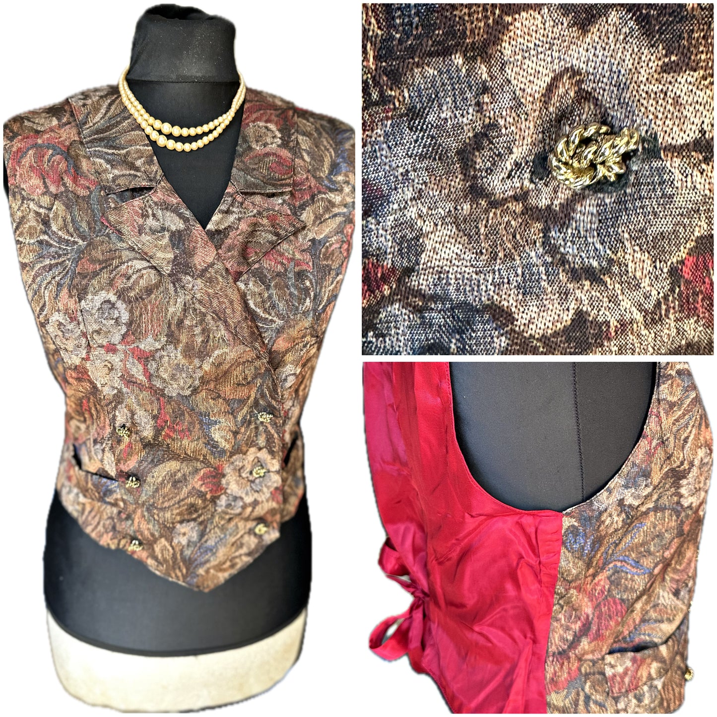 Women’s Tapestry waistcoat UK Size 8