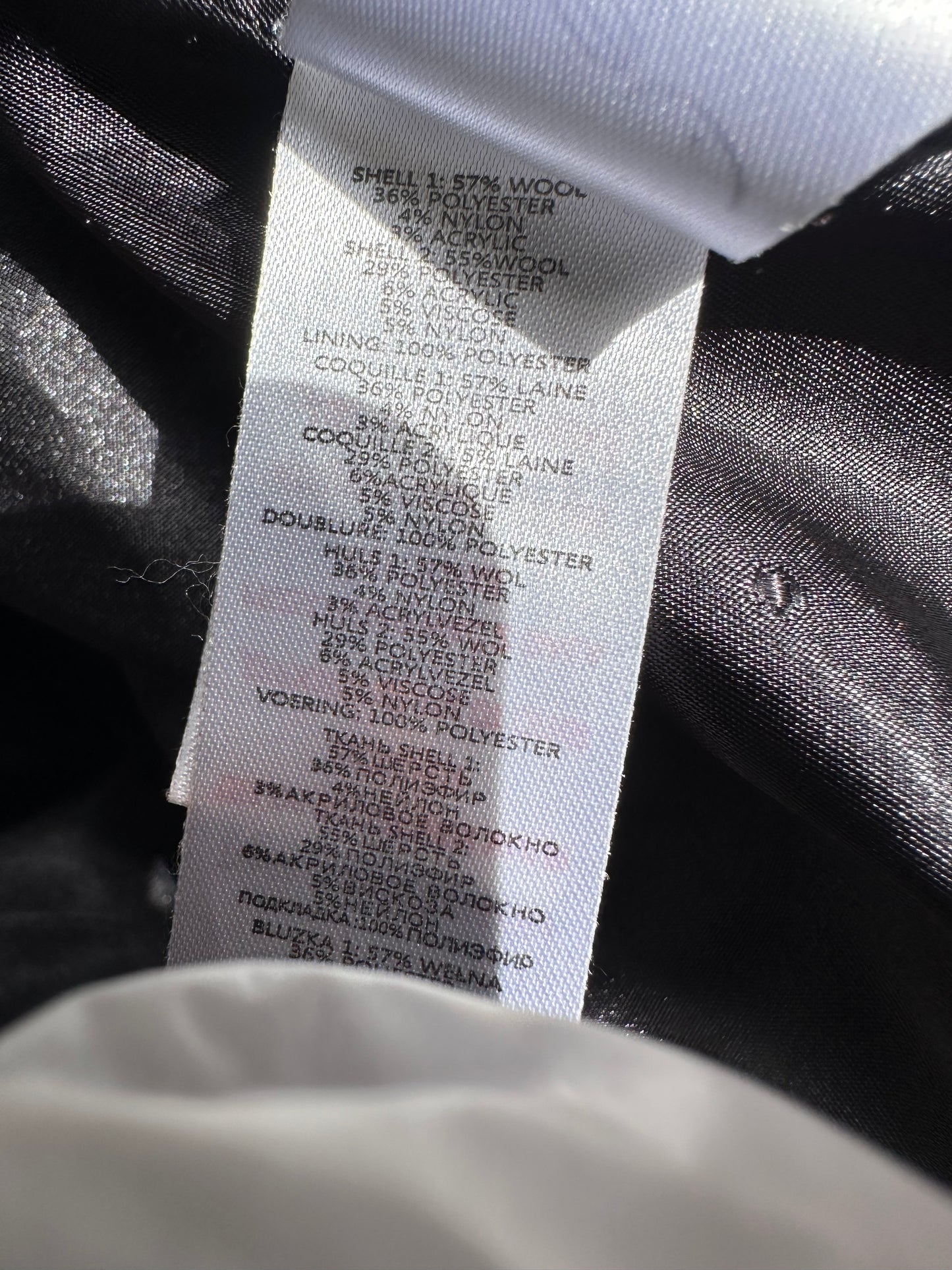 New look Corset Tweed Long Coat UK Size 8