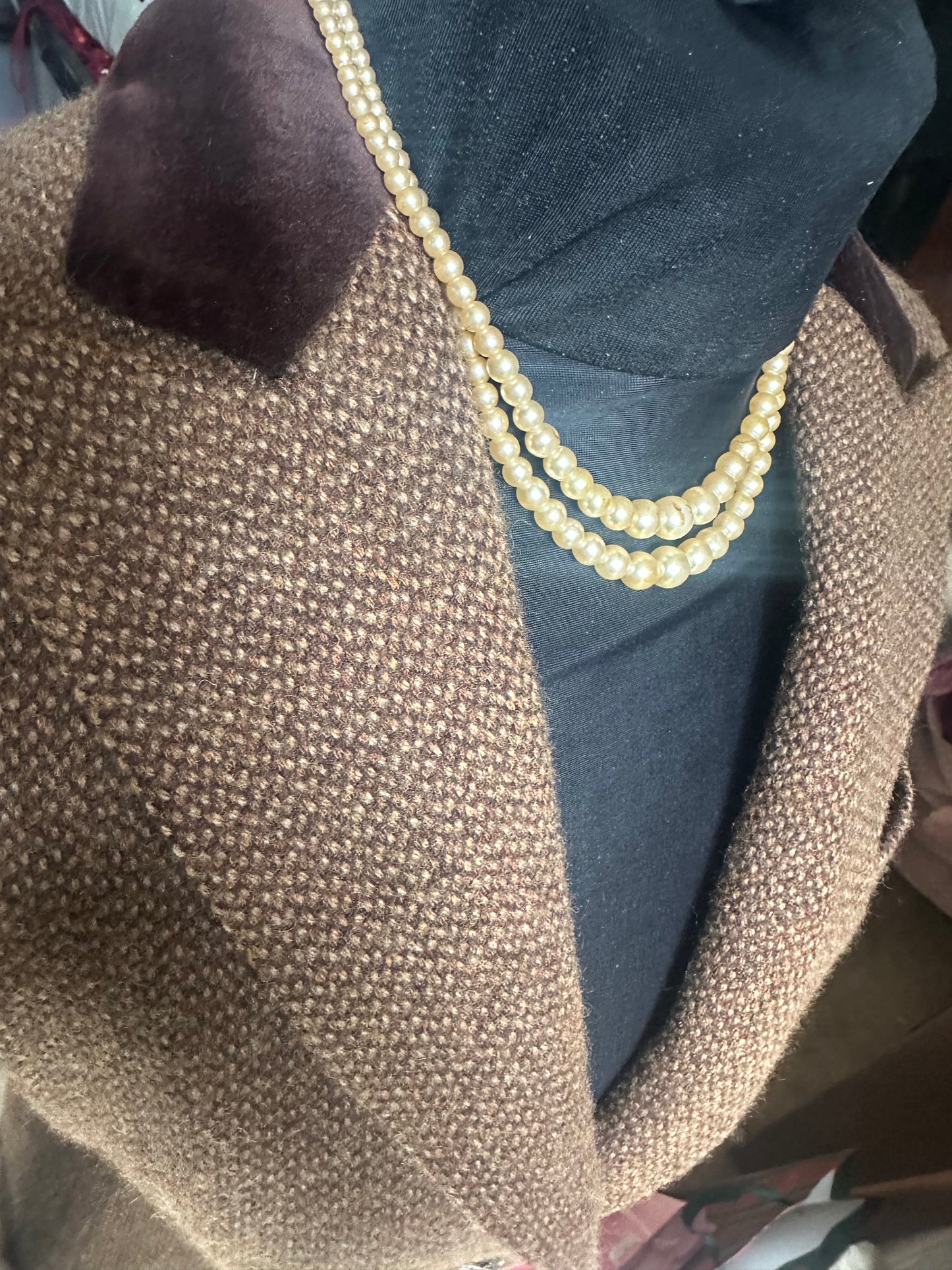 Women’s Ralph Lauren Brown Tweed Jacket Size UK 8