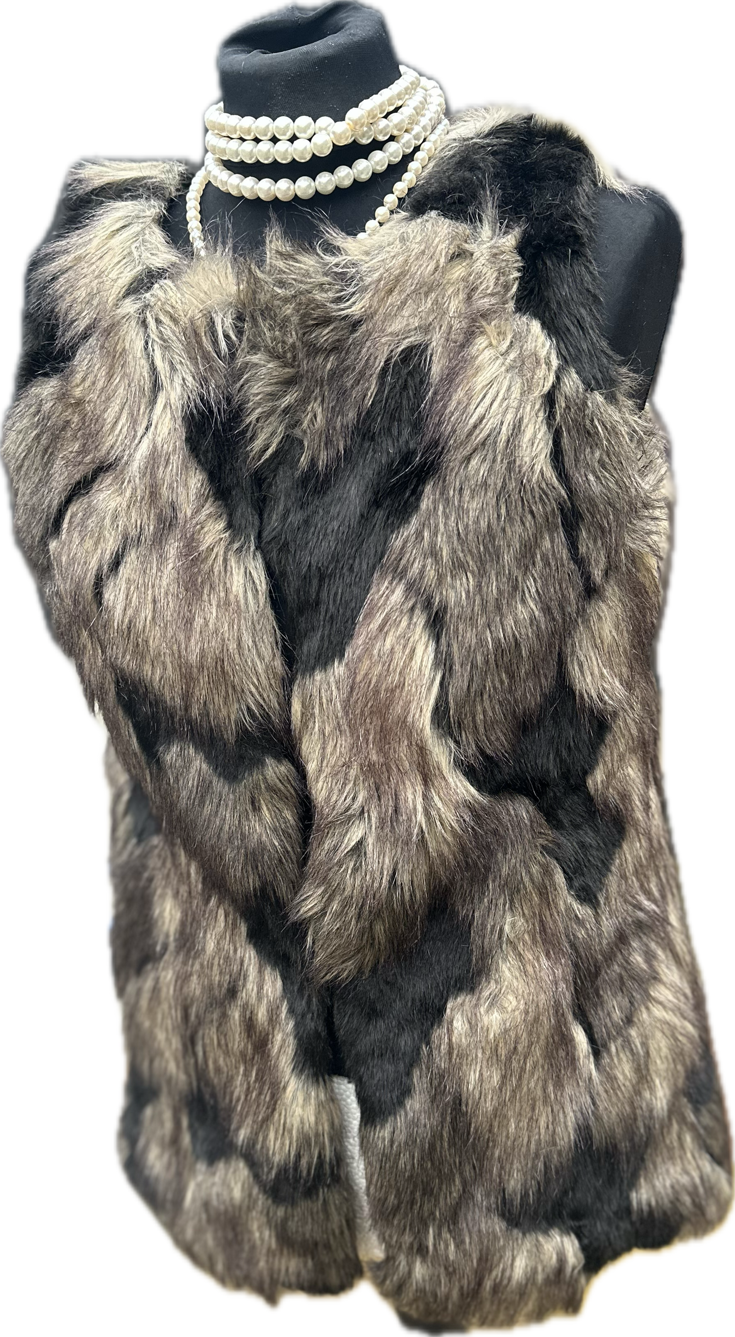 New Little Mistress faux Fur Gillet Size 10
