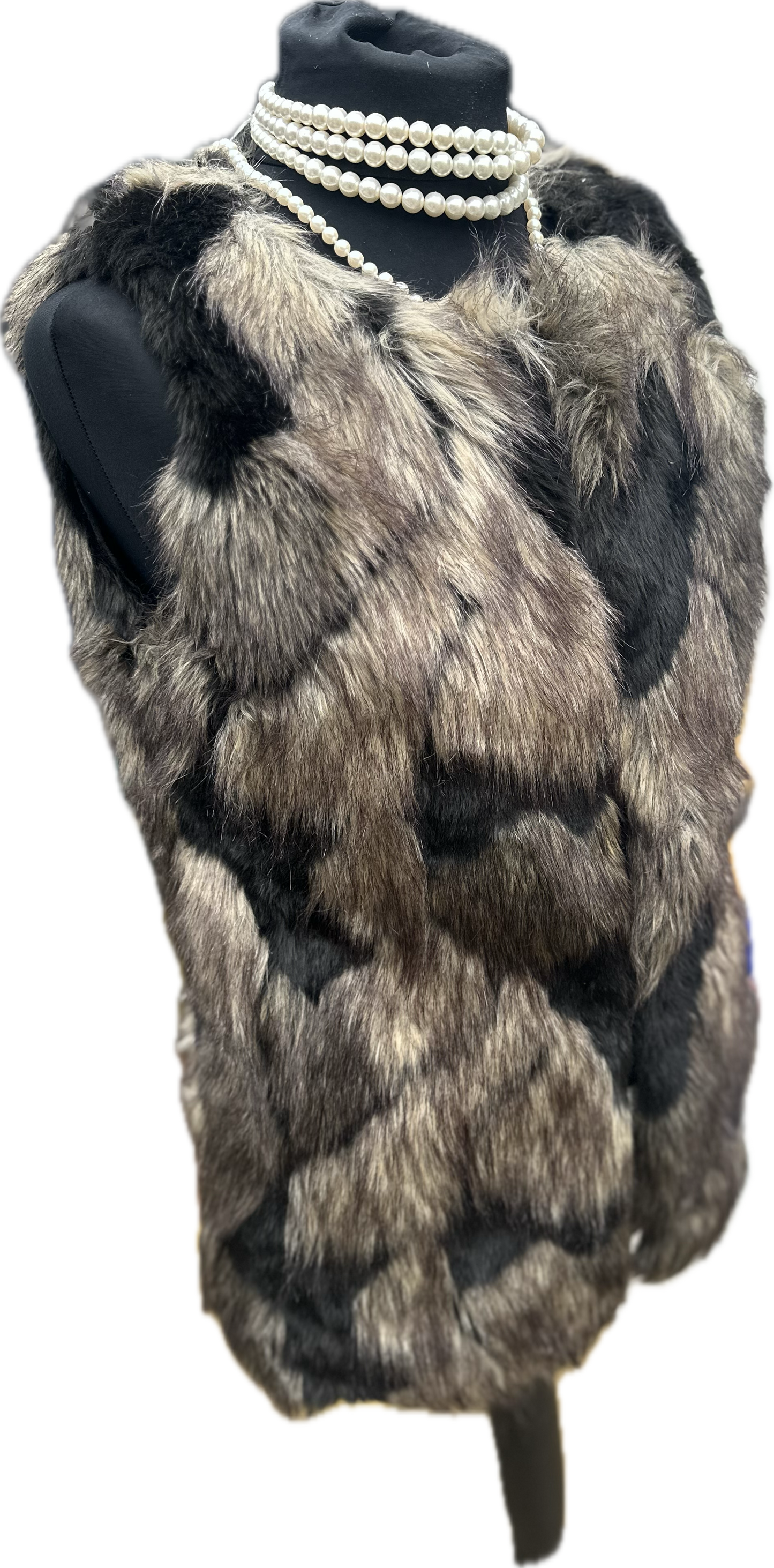 New Little Mistress faux Fur Gillet Size 10