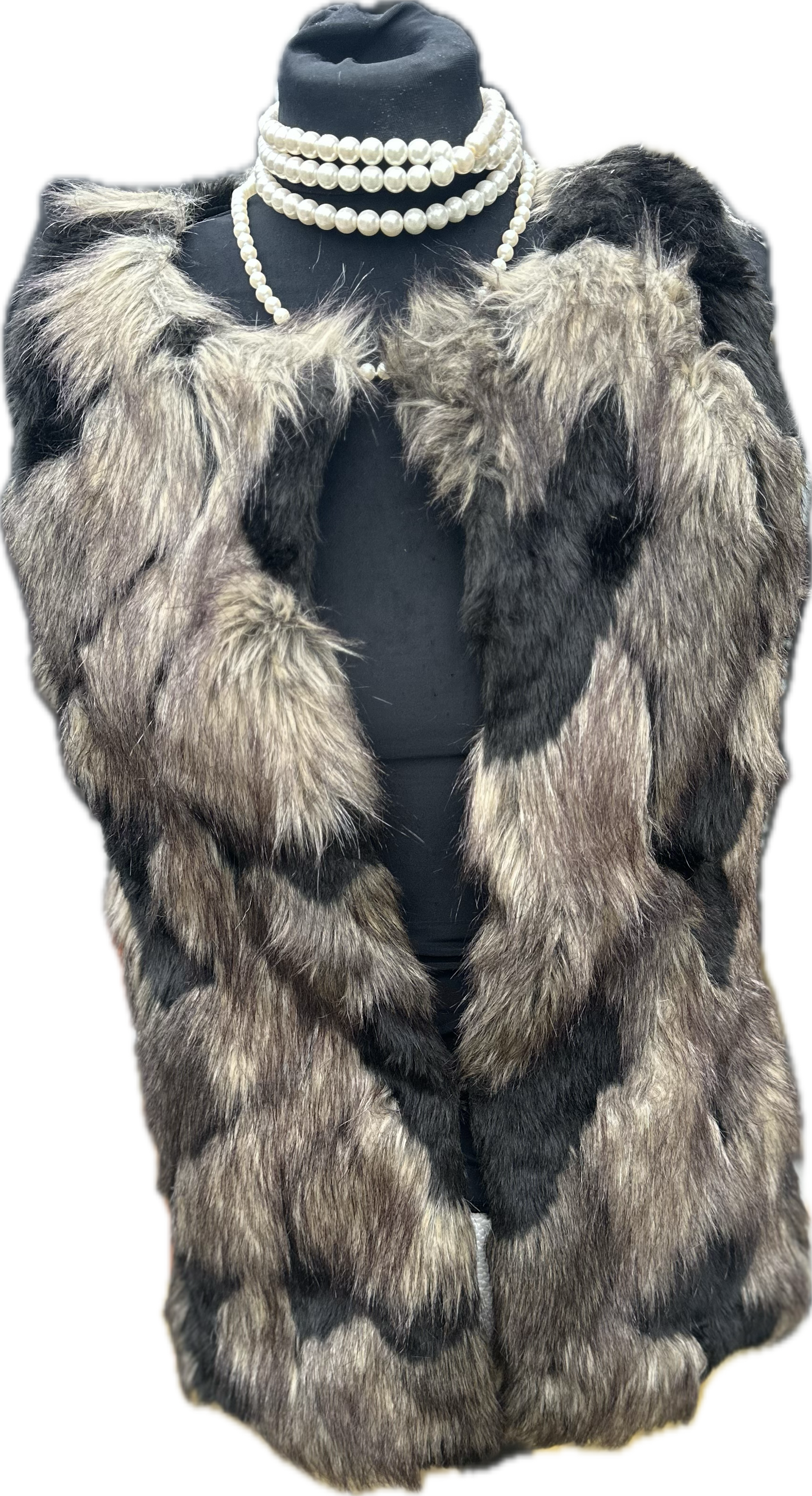 New Little Mistress faux Fur Gillet Size 10