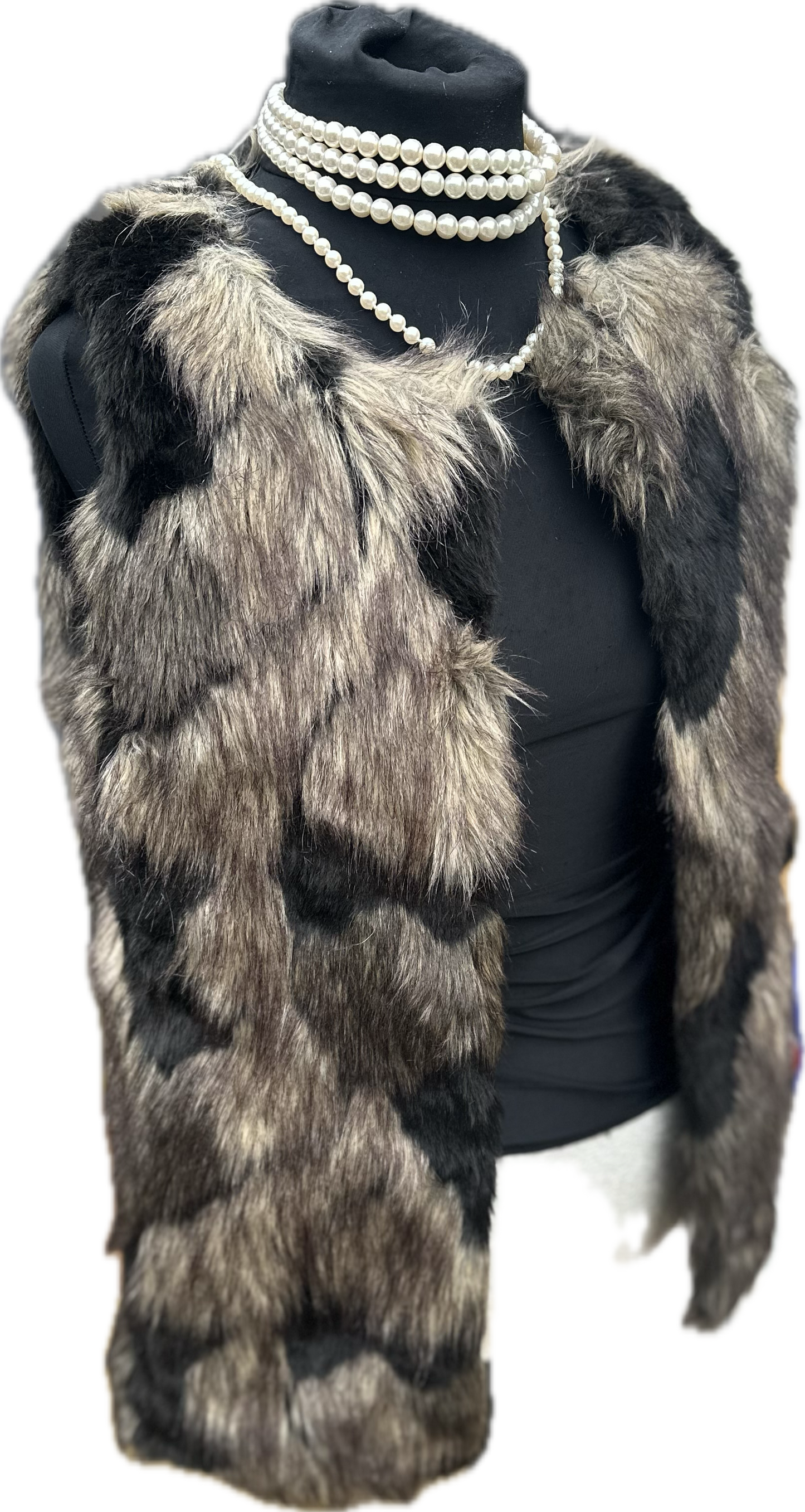 New Little Mistress faux Fur Gillet Size 10