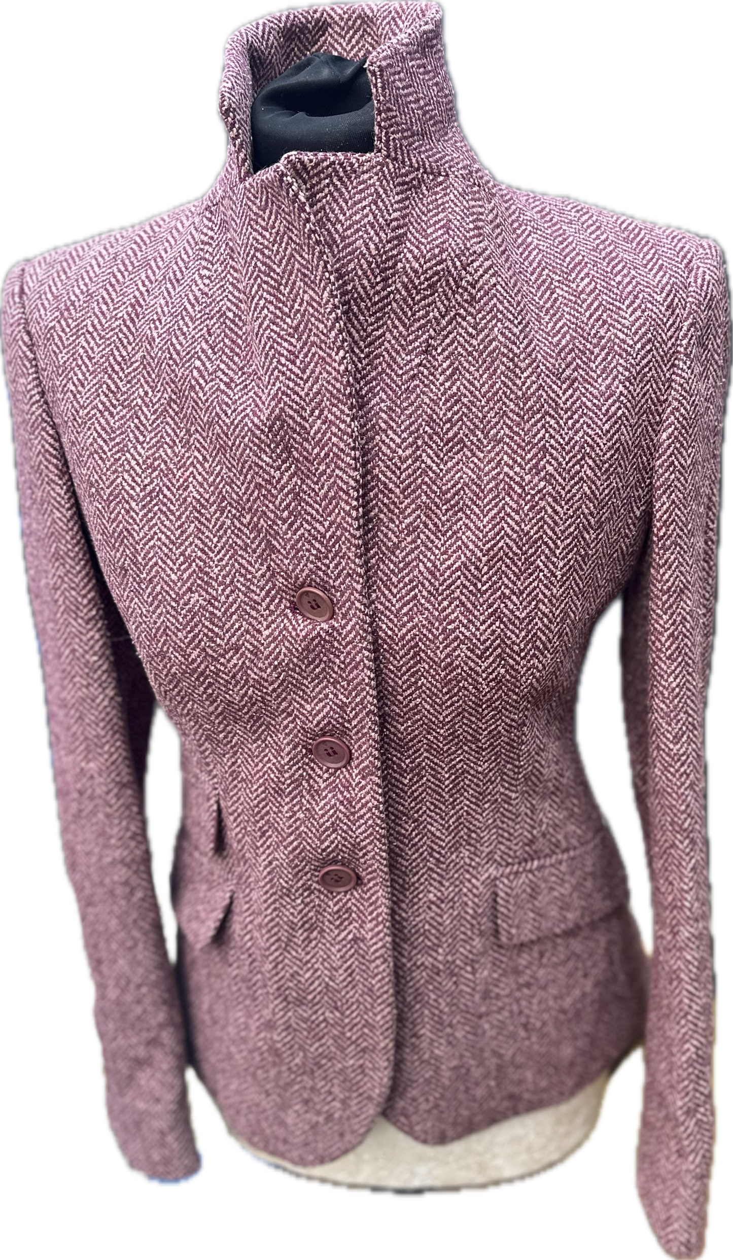 Per Una Tweed Pink Jacket Blazer UK Size 8