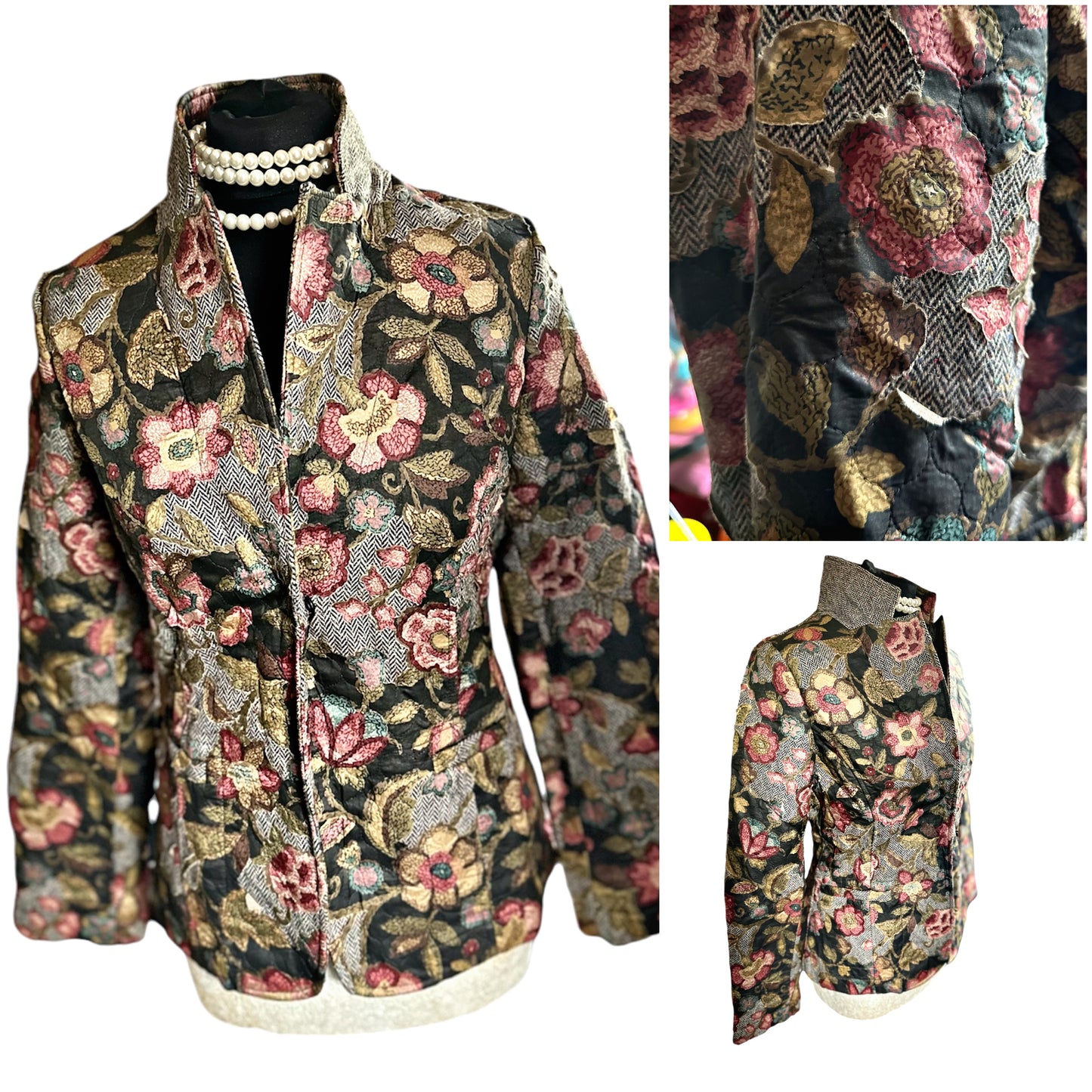 Ladies Patrick Gerard Tweed Floral UK Size 10