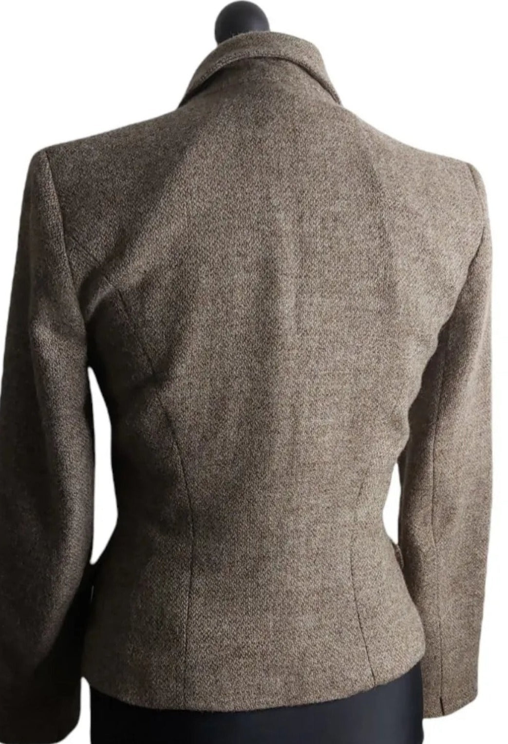 Monsoon vintage country jacket brown/camel tweed jacket UK size 8