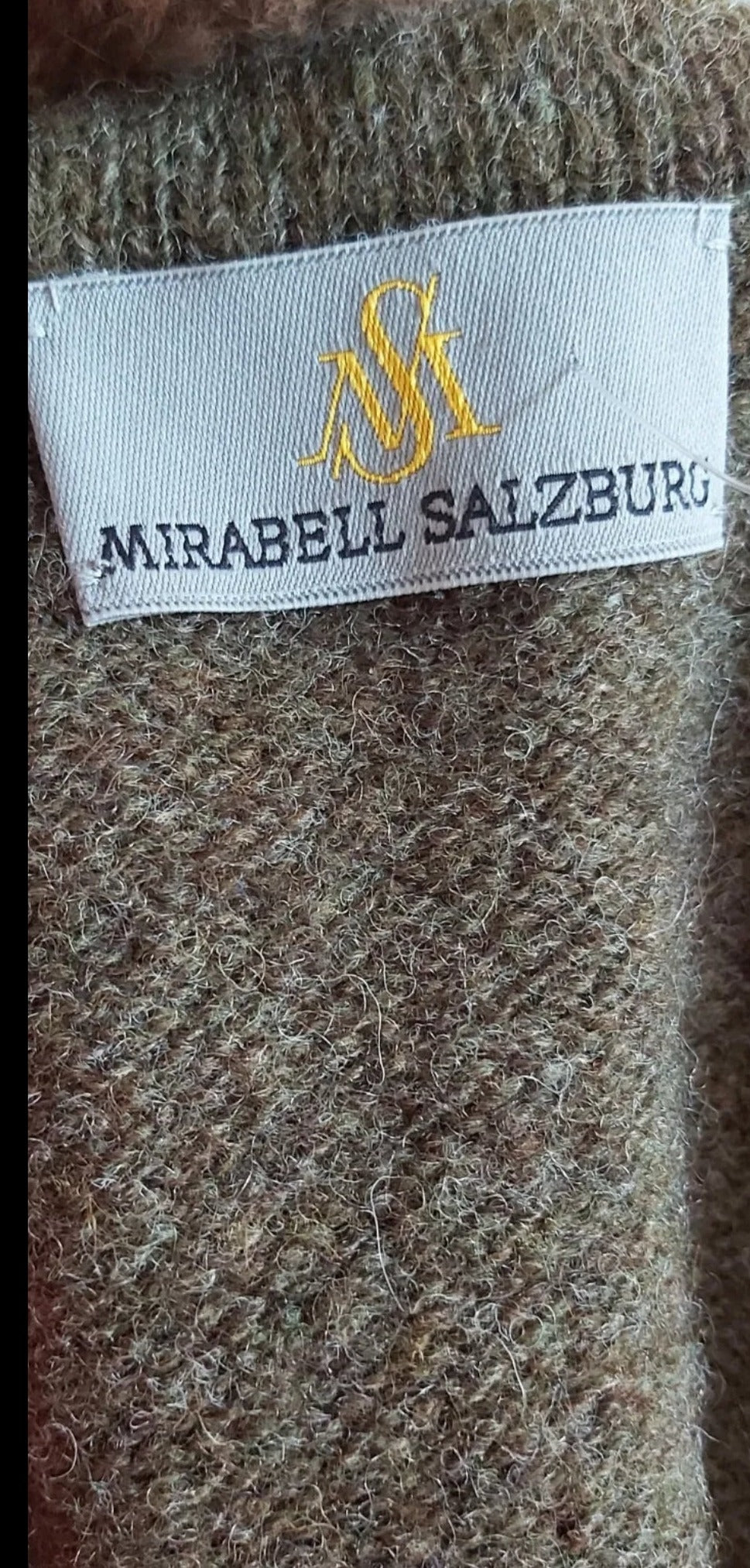 Ladies Mirabell Salzburg Vintage Wool Fur trim Cardigan Jacket UK 8/10.