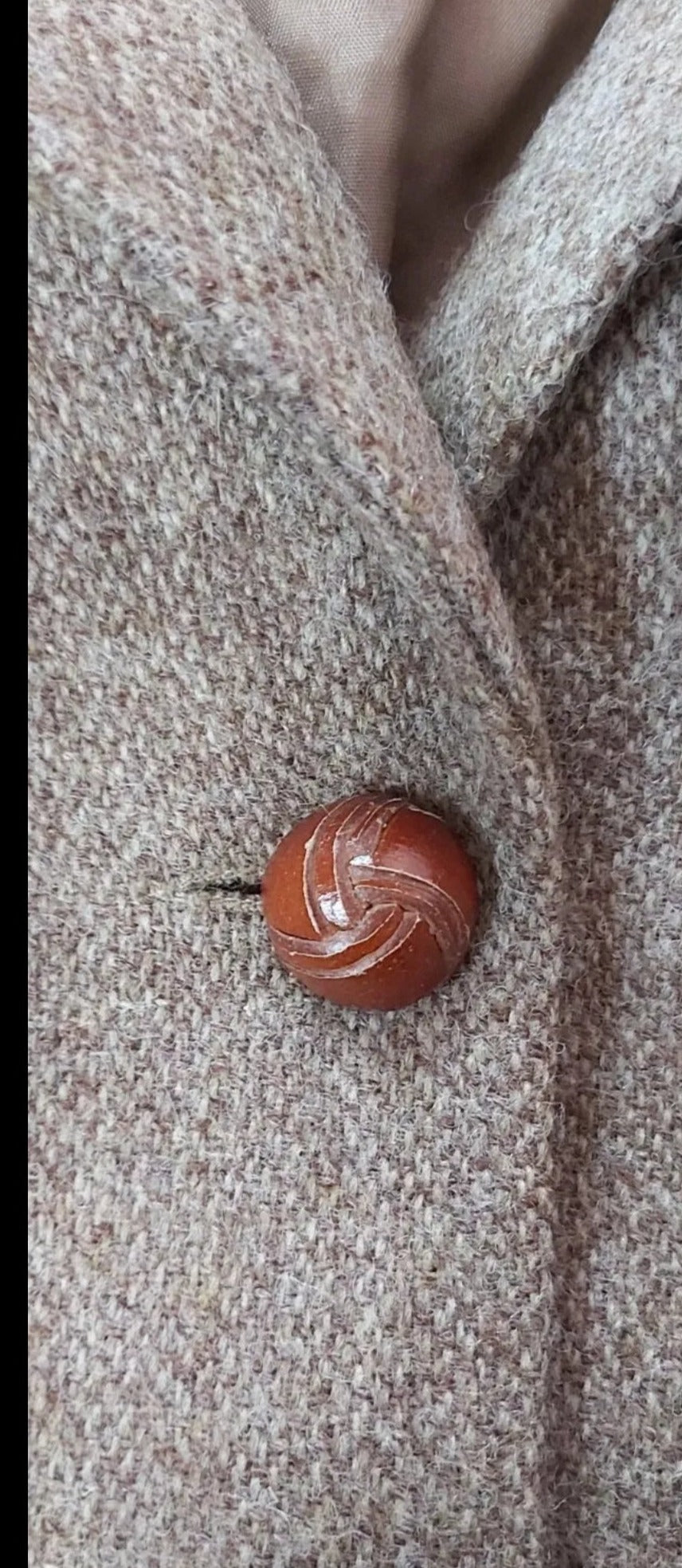 Monsoon vintage country jacket brown/camel tweed jacket UK size 8