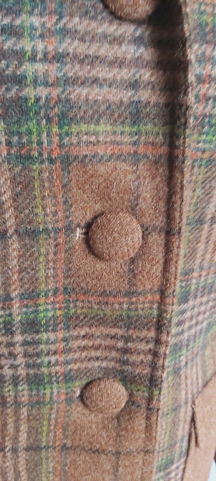 ladies Camel Tan 100% Wool tweed coat size 12