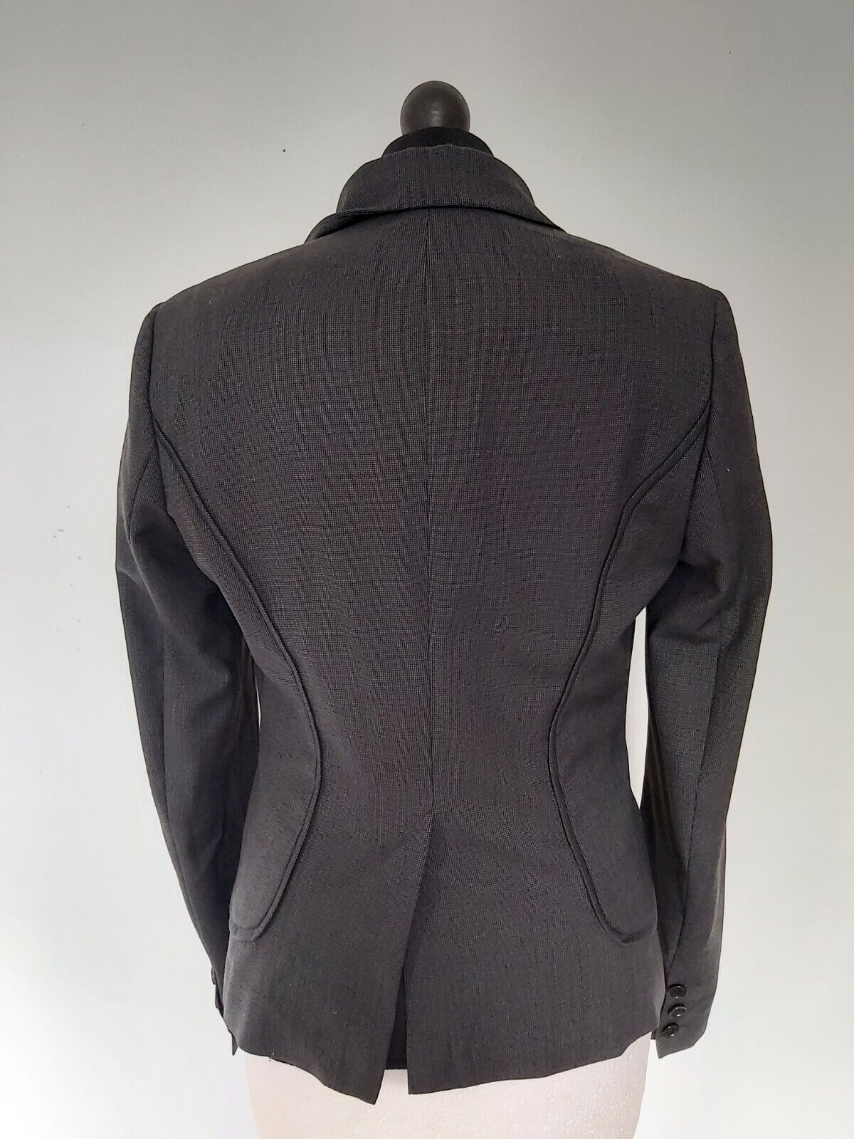Reiss Ladies  Fine Tweed  dark Grey Jacket Blazer UK size 10