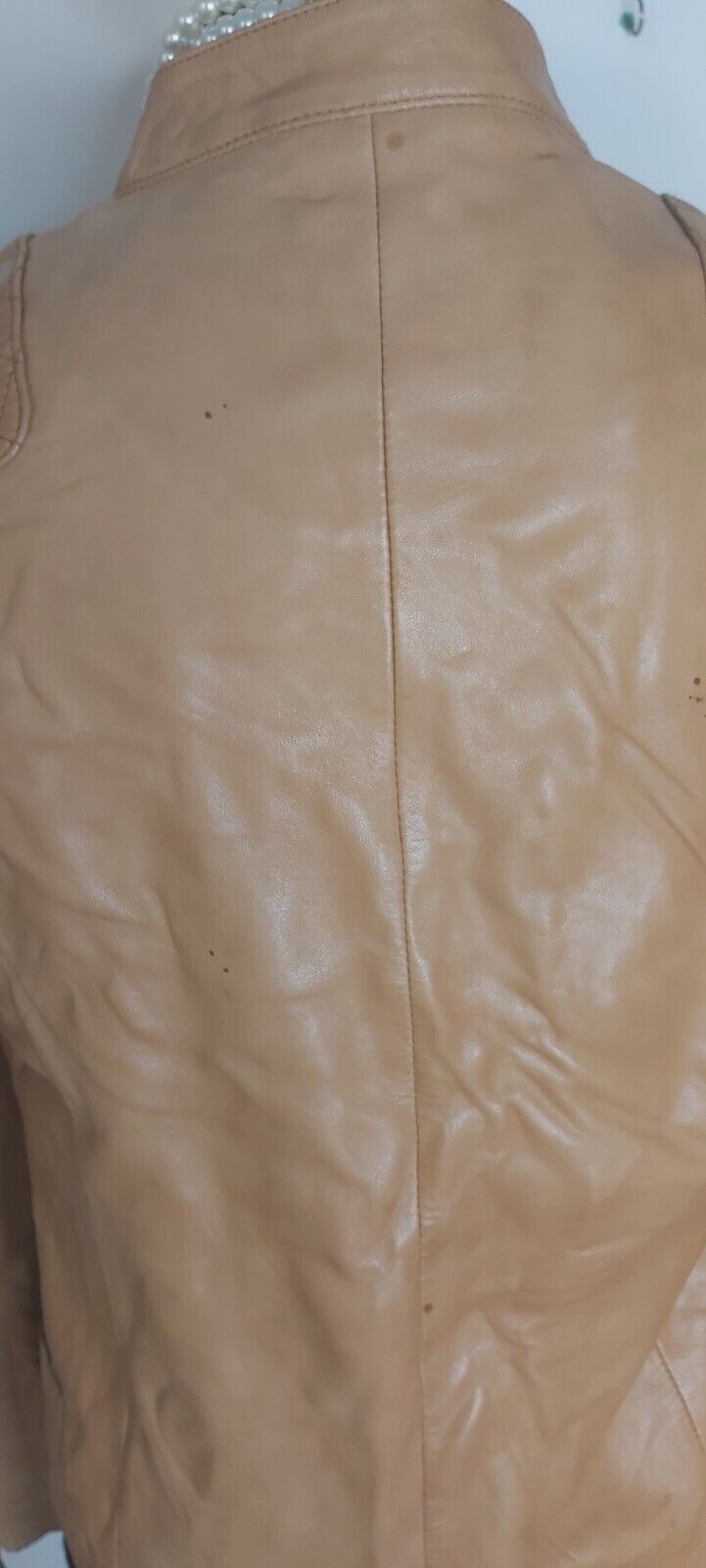 MASSIMO DUTTI - REAL LEATHER Jacket Tan Soft Size M