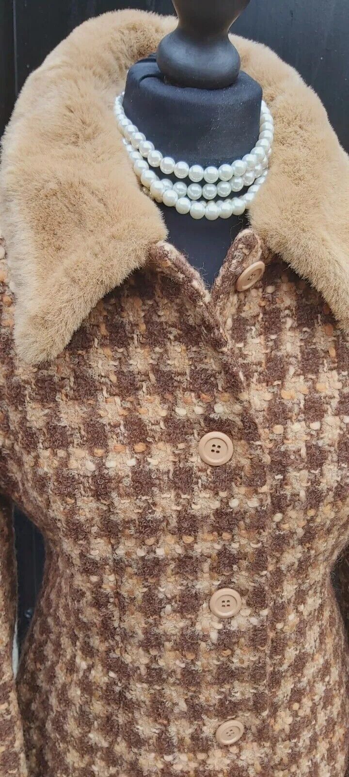 HOBBS wool Alpaca Mohair suit blazer jacket skirt Camel size UK 12