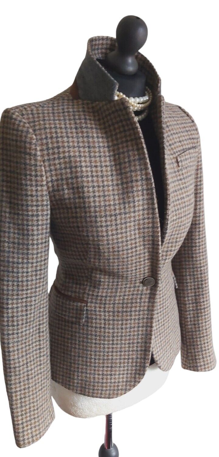 Elbow Patches Tweed Jacket Womens Zara Zara Womens Blazer With