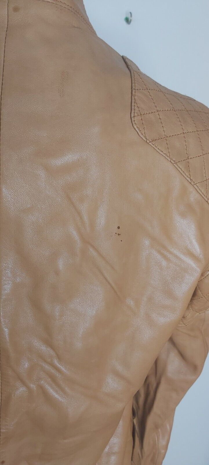 MASSIMO DUTTI - REAL LEATHER Jacket Tan Soft Size M