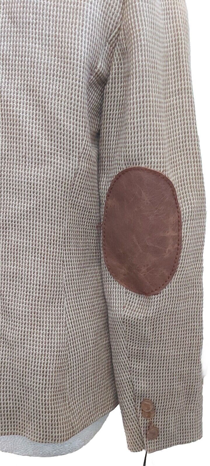 Ladies Vintage Ralph Lauren 100% Linen Tweed Jacket Camel  UK Size 8