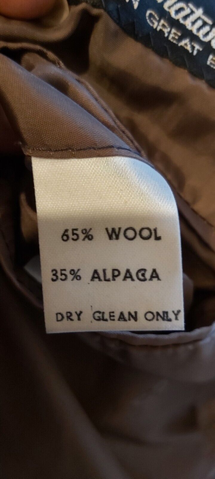 Daks Vintage  Tweed Womens Wool  Alpaca Jacket Coat Long Coat  UK SIZE  12