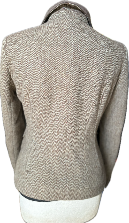 Women Jigsaw Tweed Jacket UK 10