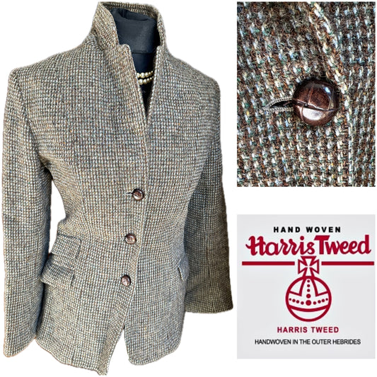 Women Harris Tweed Jacket UK Size 10
