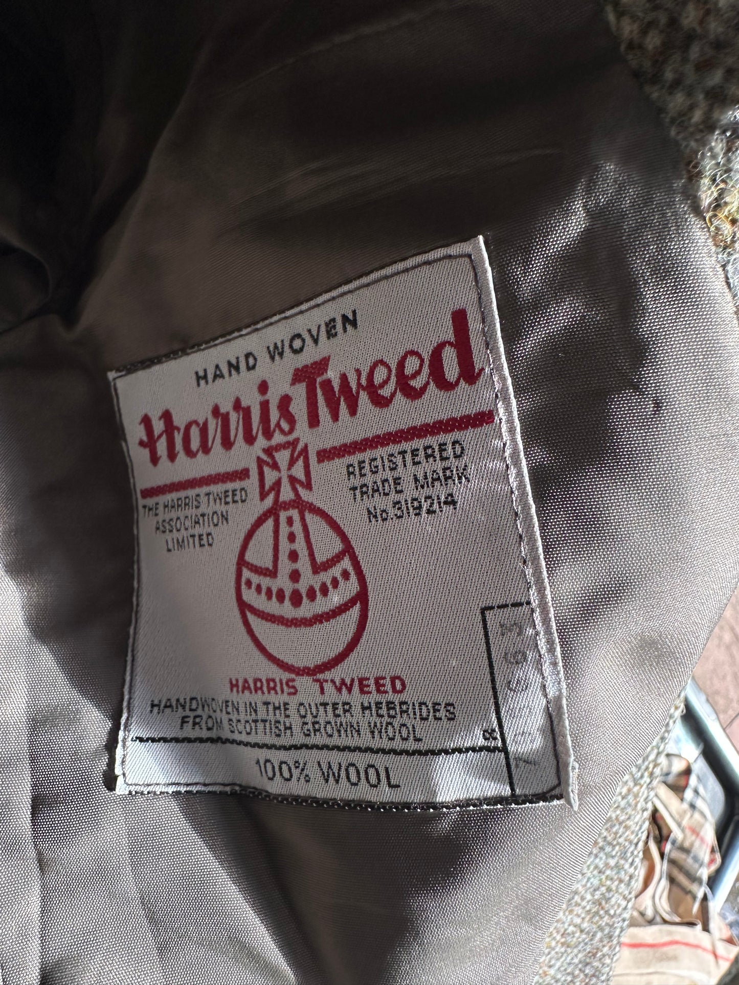 Women’s Vintage Harris Tweed Wool Jacket UK Size 12