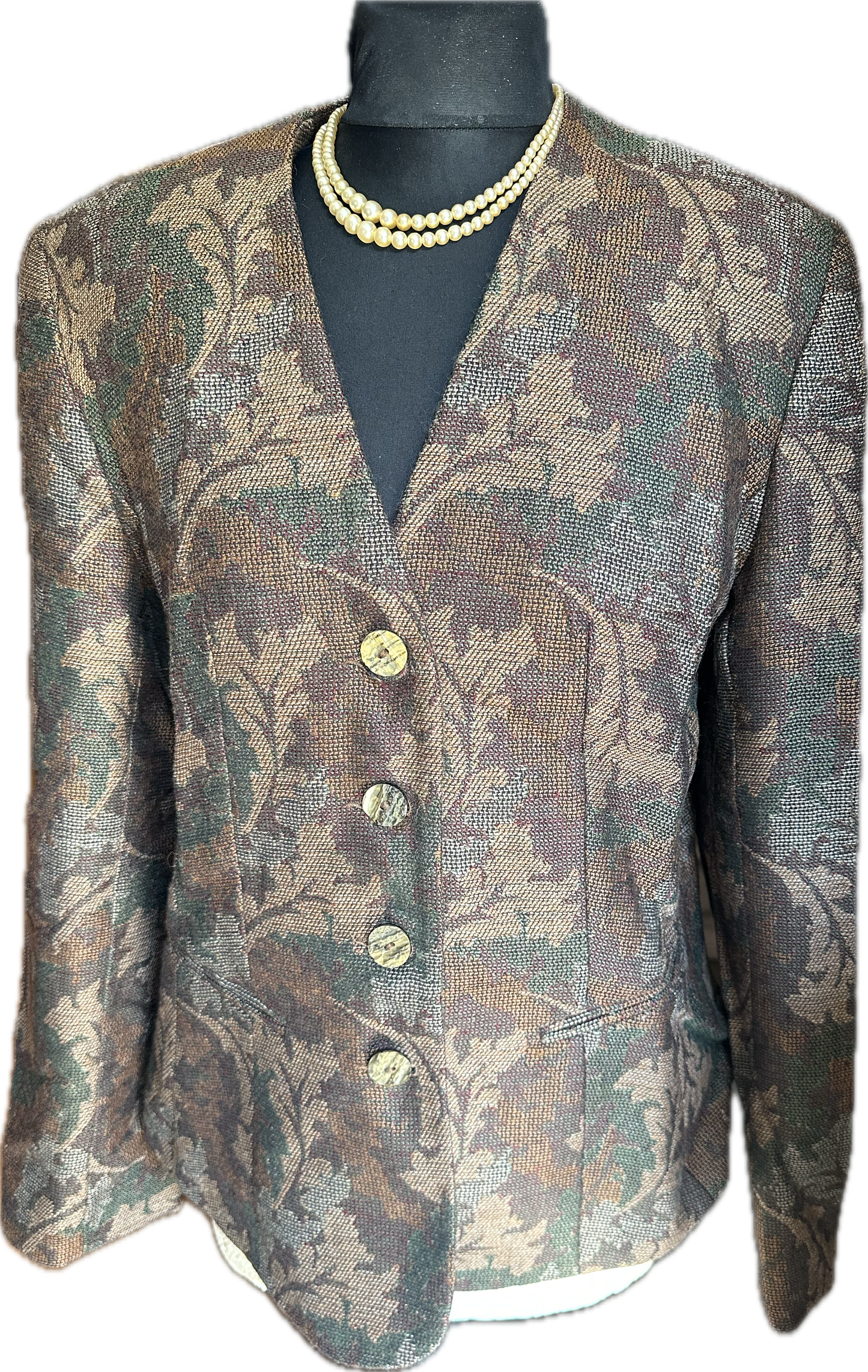 Women Vintage Et al Tapestry Jacket UK Size 10