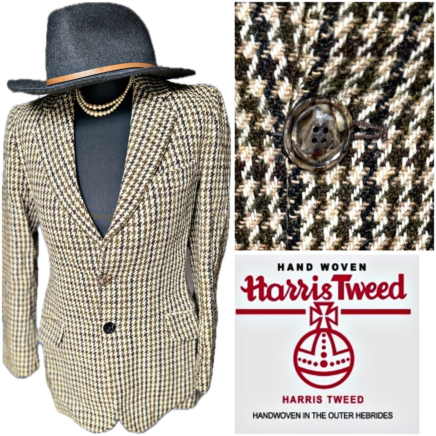 Woman’s Harris Tweed fitted Jacket UK Size 12